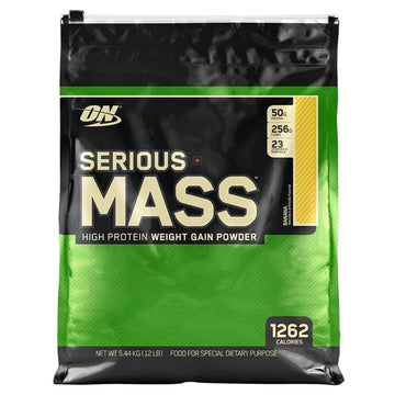 Optimum Nutrition (ON) Serious Mass Weight Gainer Powder 12 lb