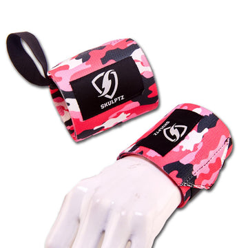 Camo Series Wrist Wraps 25 Inches Pink