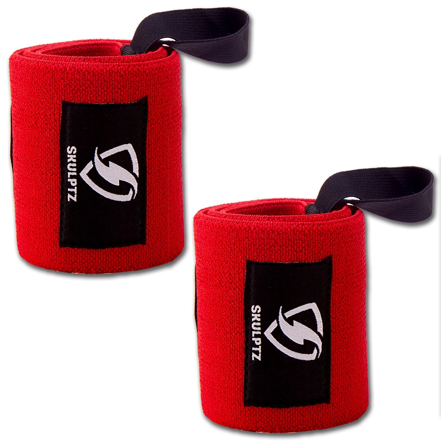 Monster Competition Grade Wrist Wraps 25 Inches Red - skulptz