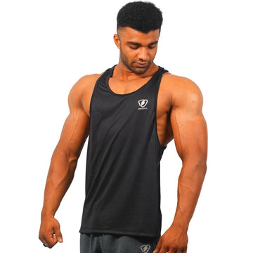 Mens Essential Tank Top (Black) - skulptz