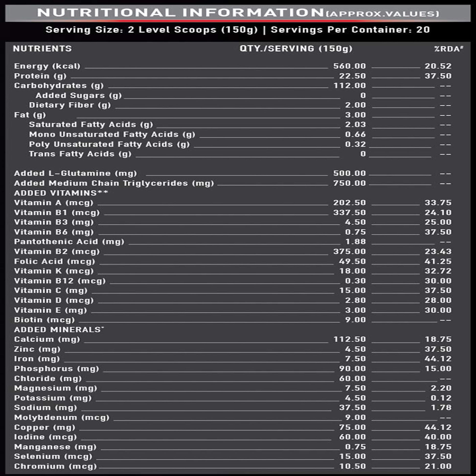 MuscleBlaze Mass Gainer xxl 3 kg - skulptz
