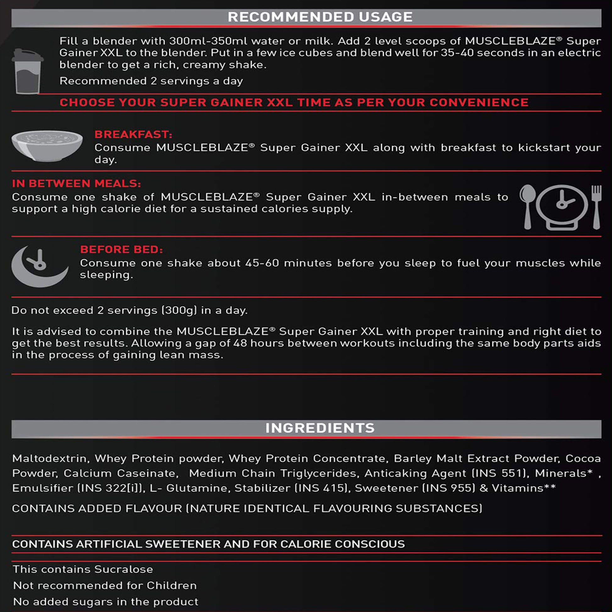 MuscleBlaze Mass Gainer xxl 3 kg - skulptz