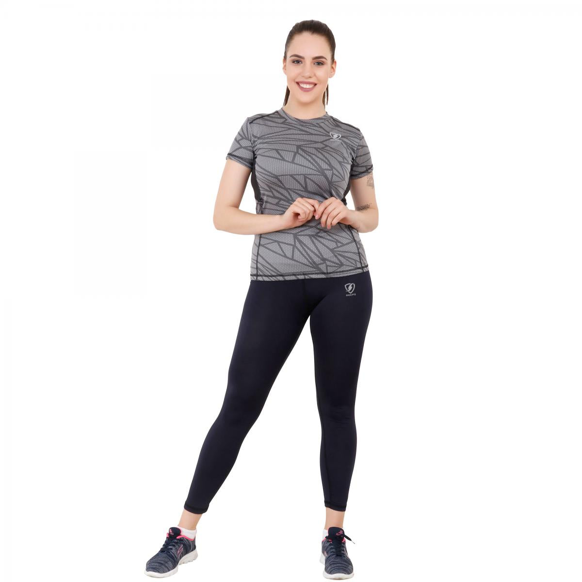 Womens Basic Tights Navy - skulptz
