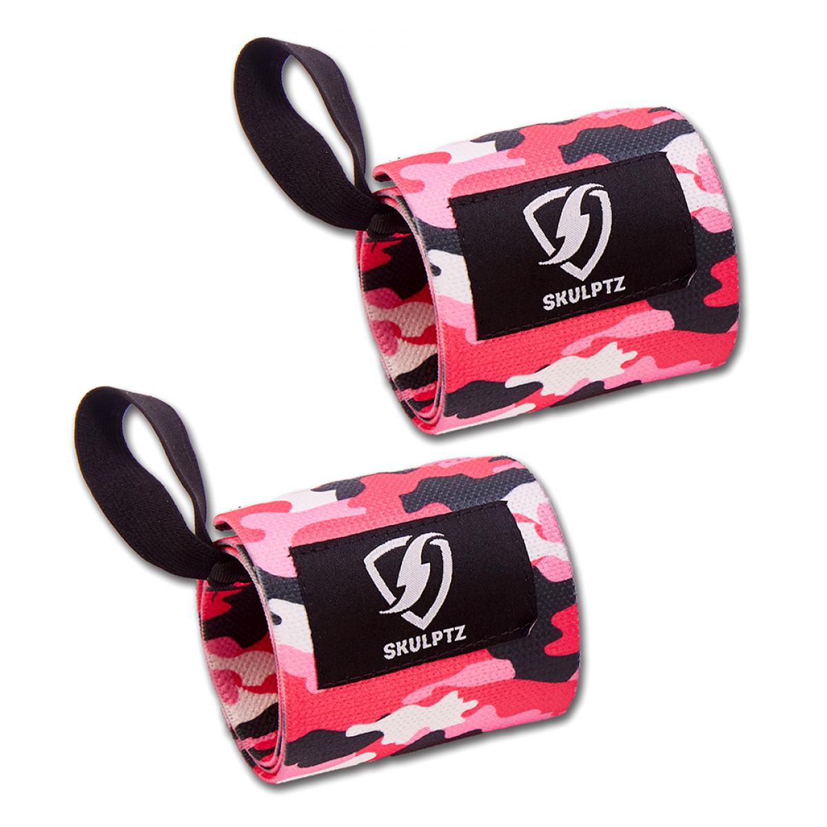 Camo Series Wrist Wraps 25 Inches Pink - skulptz