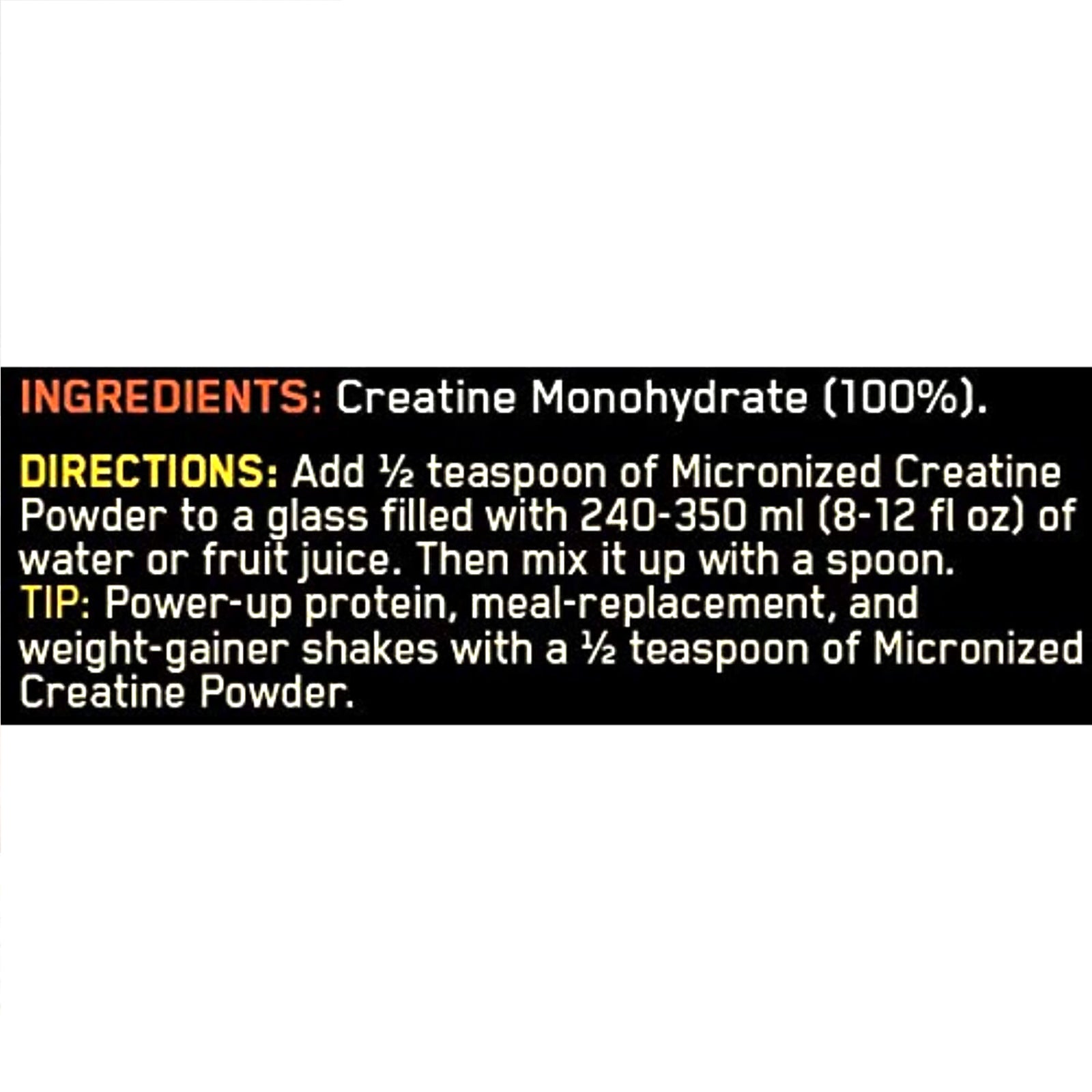 Optimum Nutrition Micronized Creatine Powder - skulptz