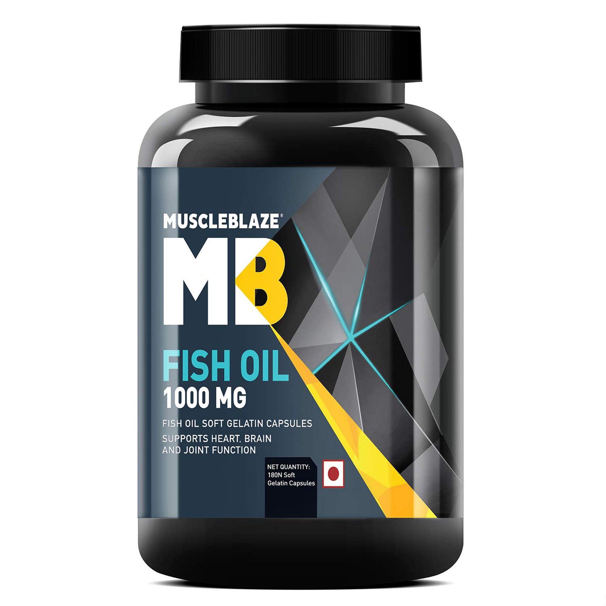 MuscleBlaze Fish Oil (180 softgels) - skulptz