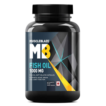MuscleBlaze Fish Oil (90 softgels) - skulptz