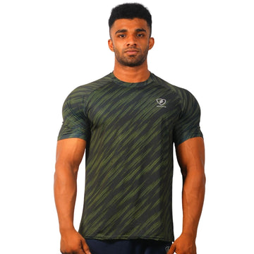 Mens Galaxy Tshirt (Green) - skulptz
