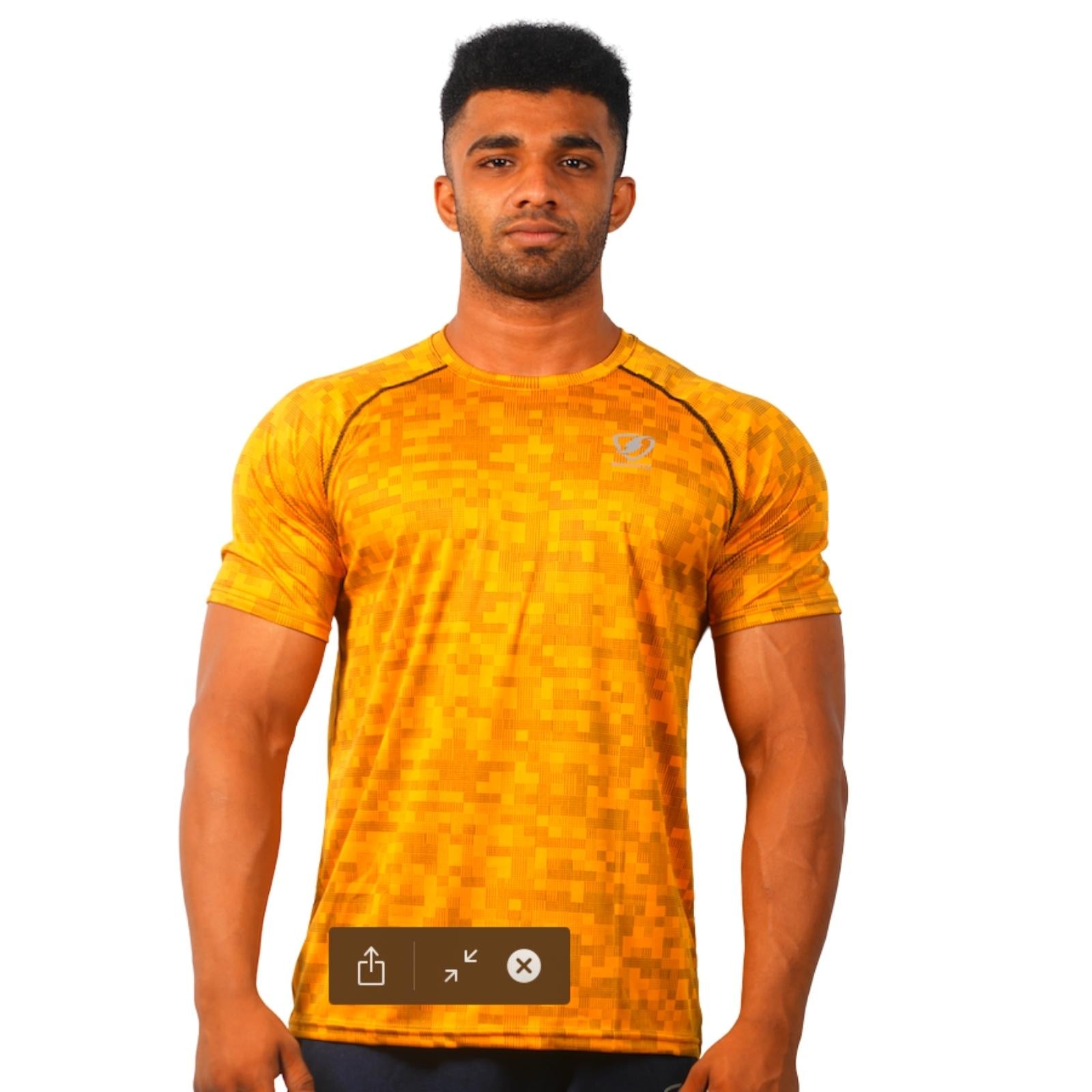 Mens Jacked Tshirt (Yellow) - skulptz