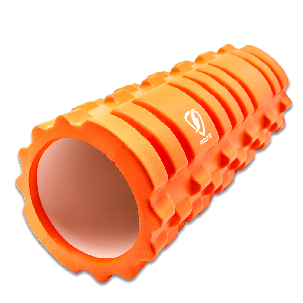 Hybrid Heavy Duty Foam Roller (Orange) - skulptz