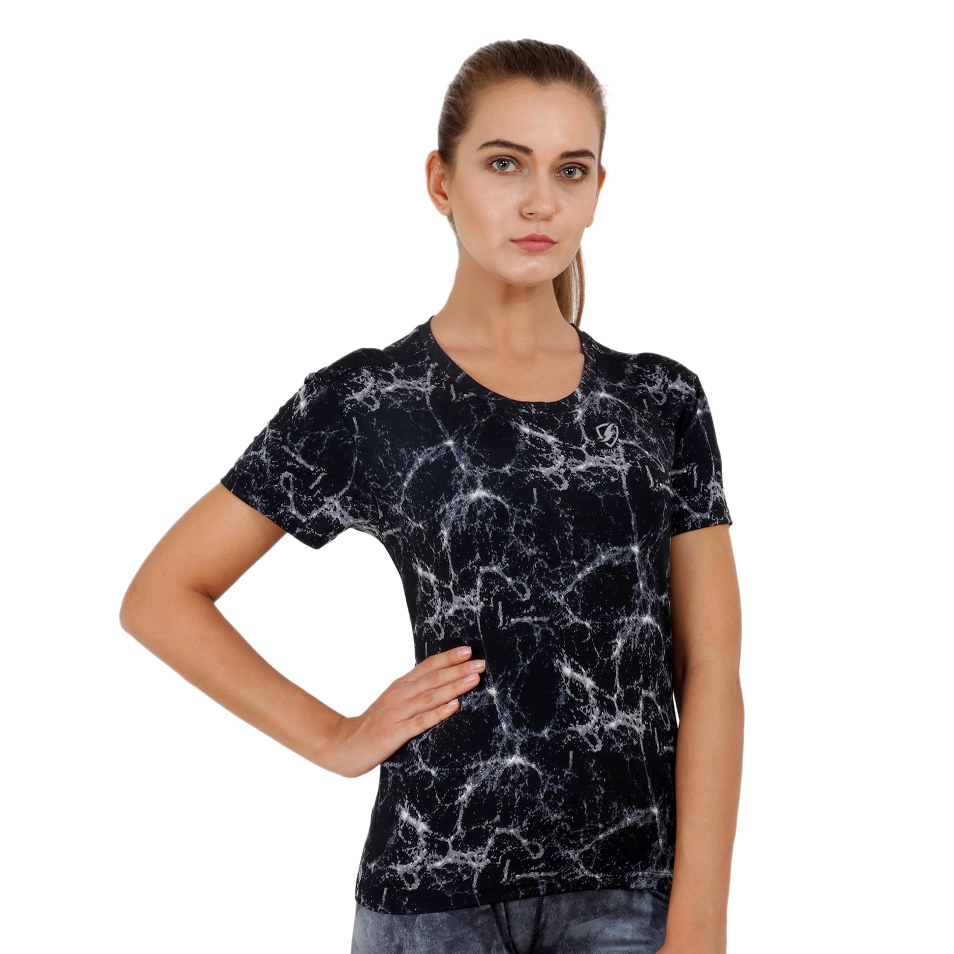 Womens Gene Tshirt (Black) Loose Fit - skulptz