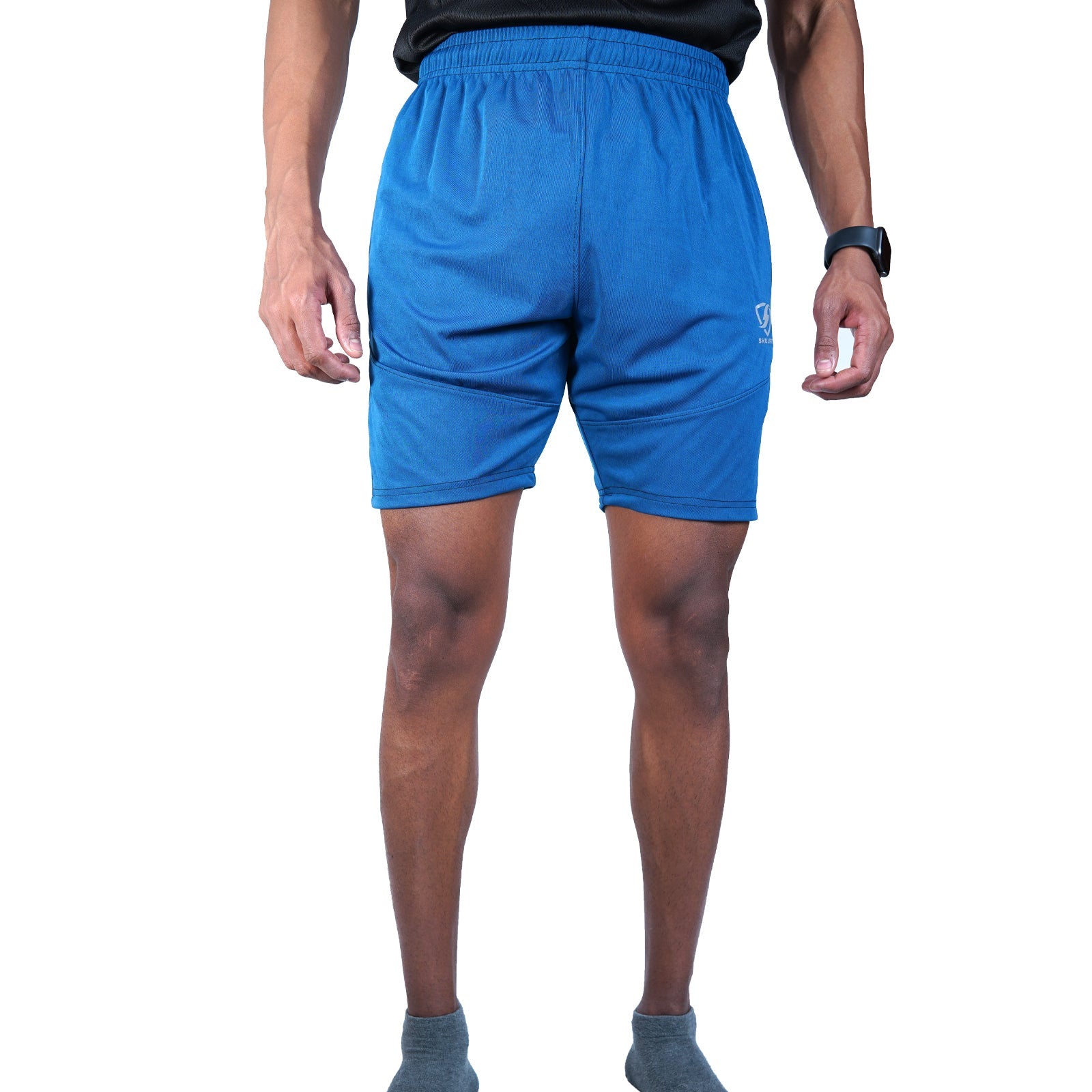 Mens Strech Shorts (Blue) - skulptz