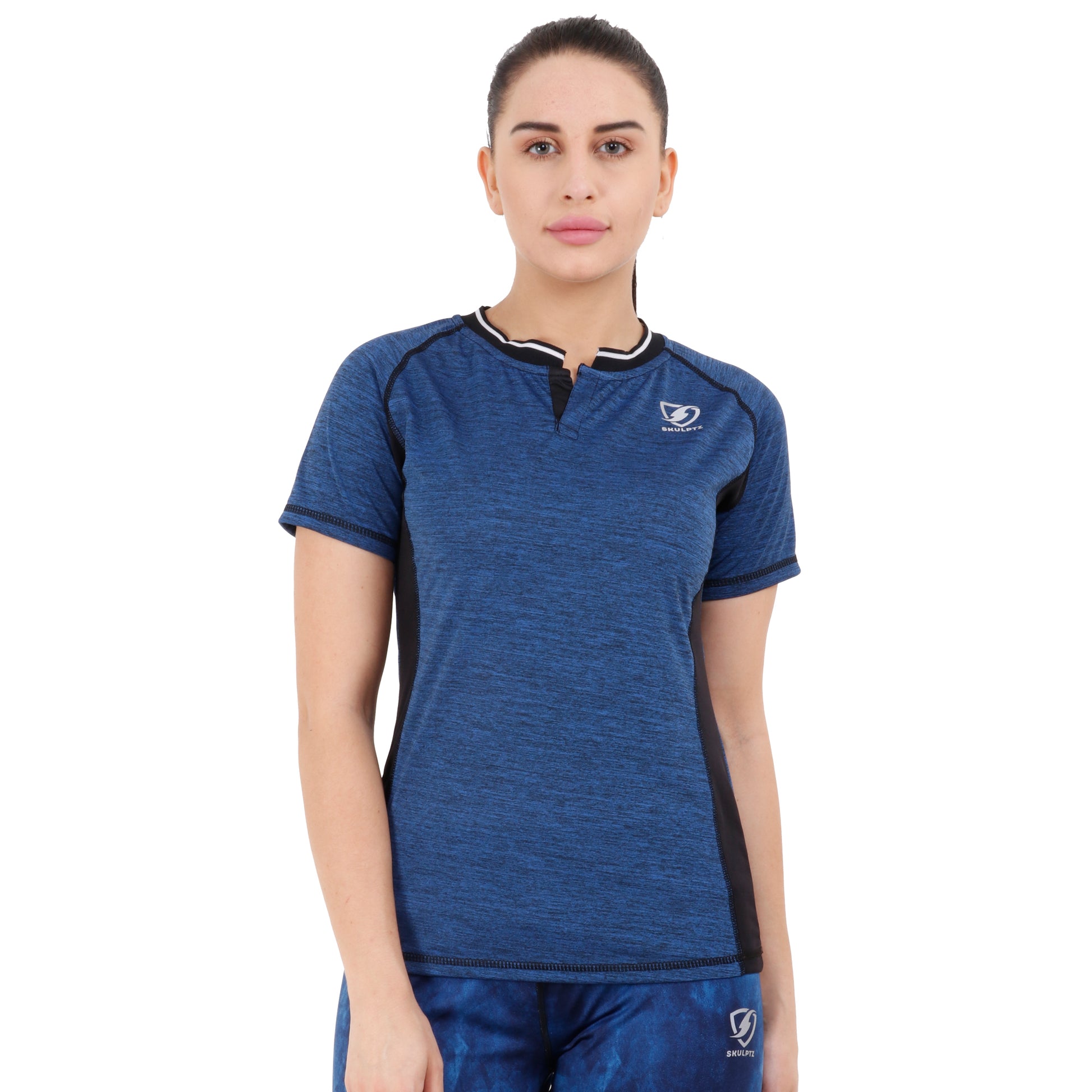 Womens Invincible Tshirt (Blue) - skulptz