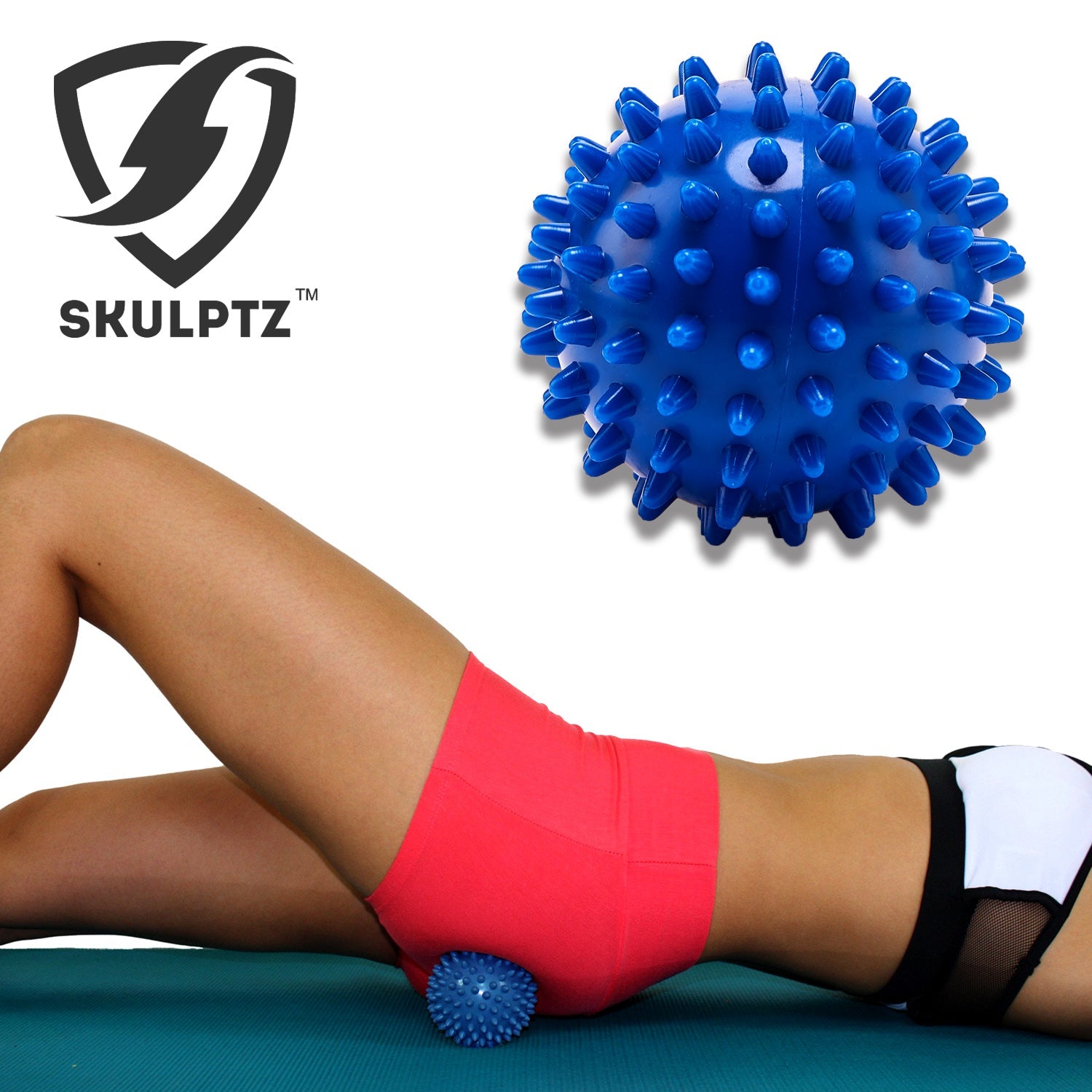 Spiky Trigger Point Massage Ball Blue - skulptz