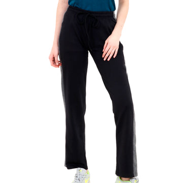 Womens Luxe Flared Track pants Black