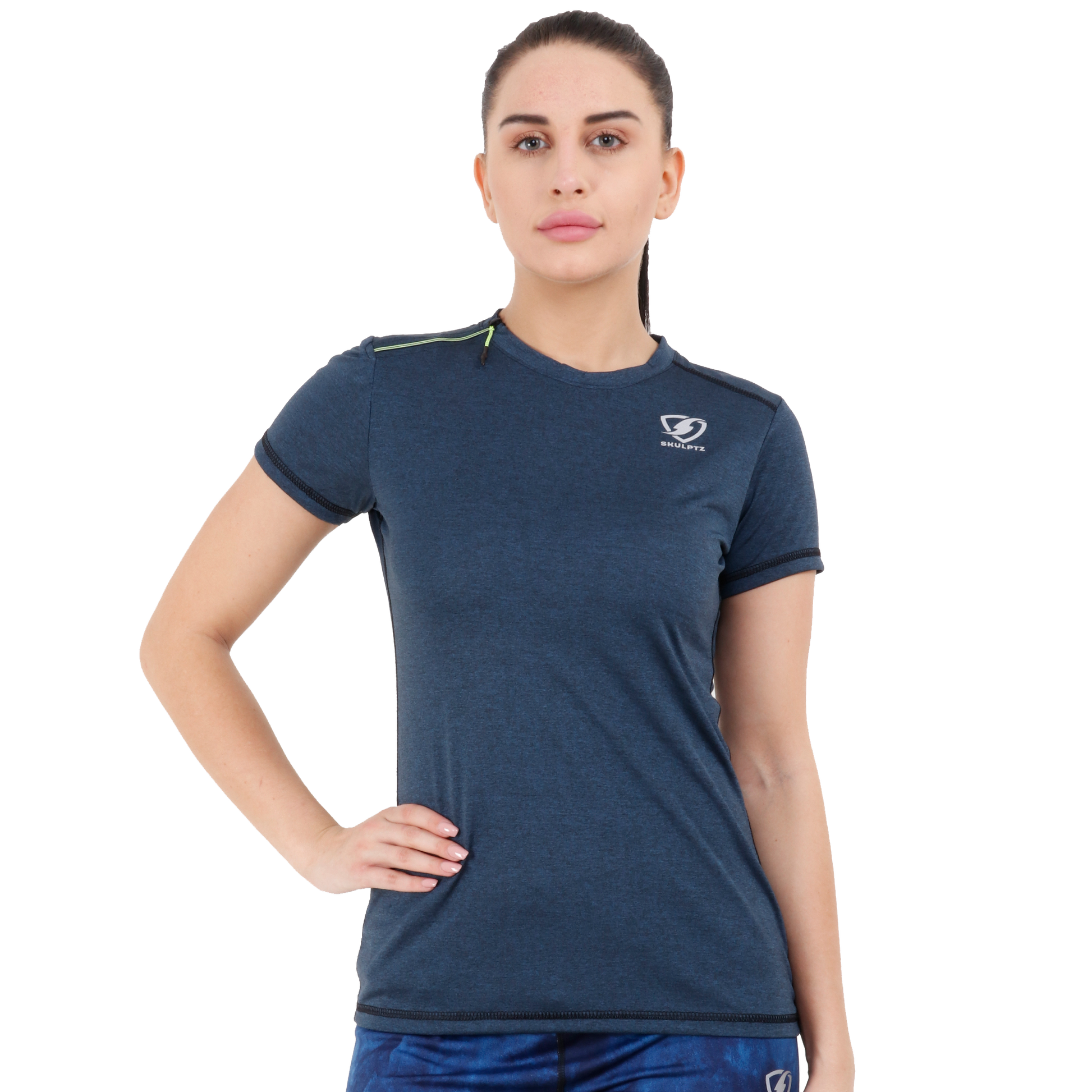 Womens Core Tshirt (Dark Blue) - skulptz
