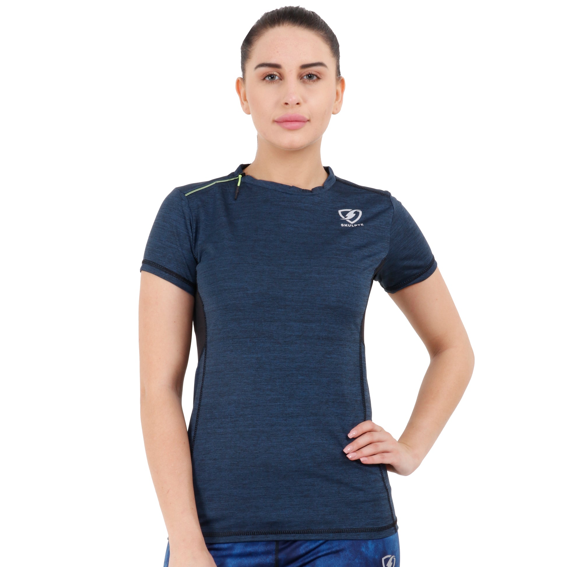 Womens Explore Tshirt (Dark Blue) - skulptz