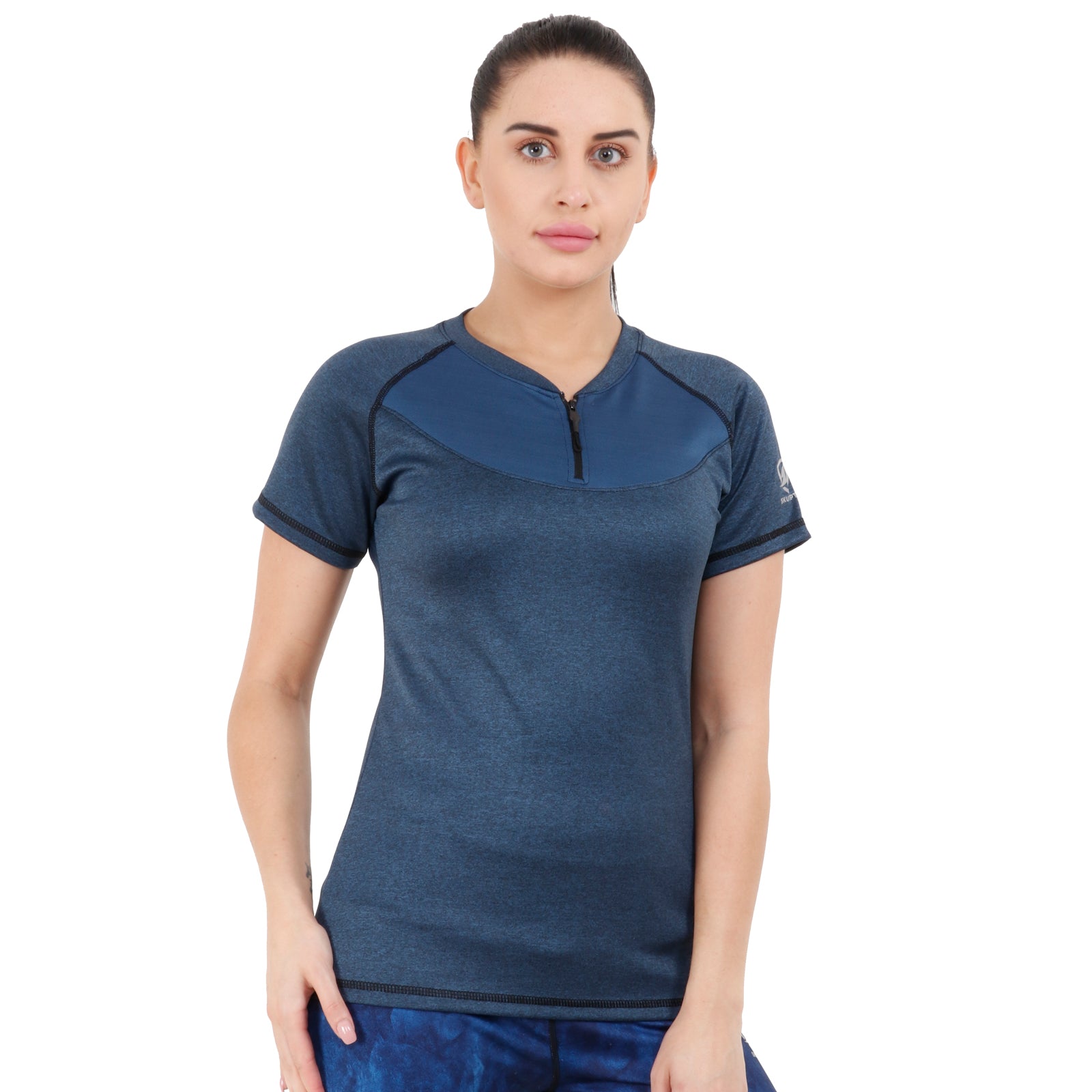 Womens Tron Tshirt (Dark Blue) - skulptz