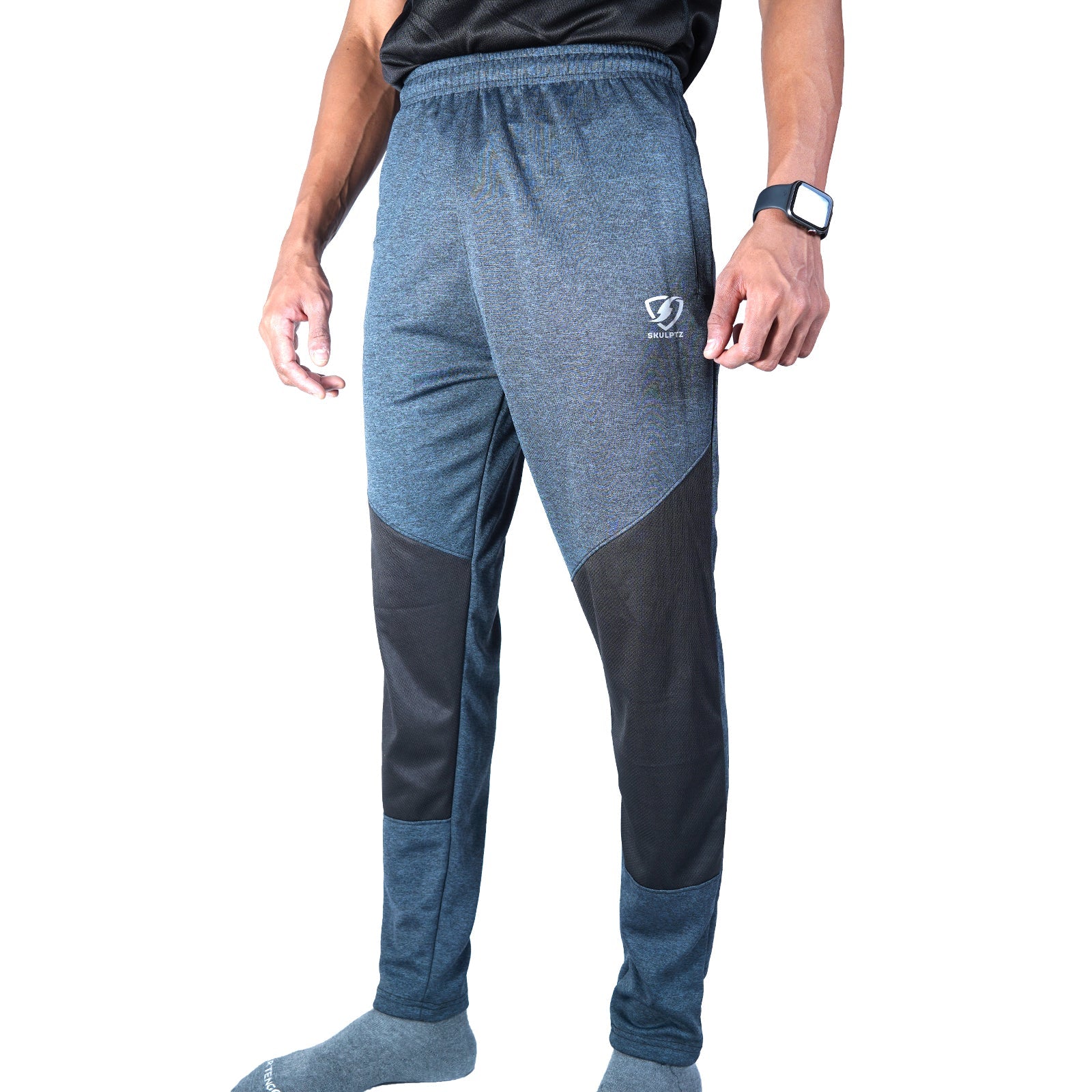 Mens Centro Black Track Pants - skulptz