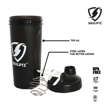 Oasis Series Shaker With Steel Mixer (Black)