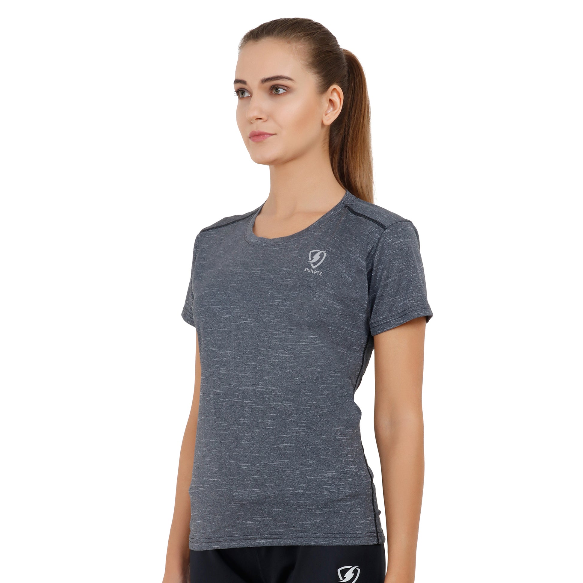 Womens Ray Tshirt (Grey) Loose Fit - skulptz
