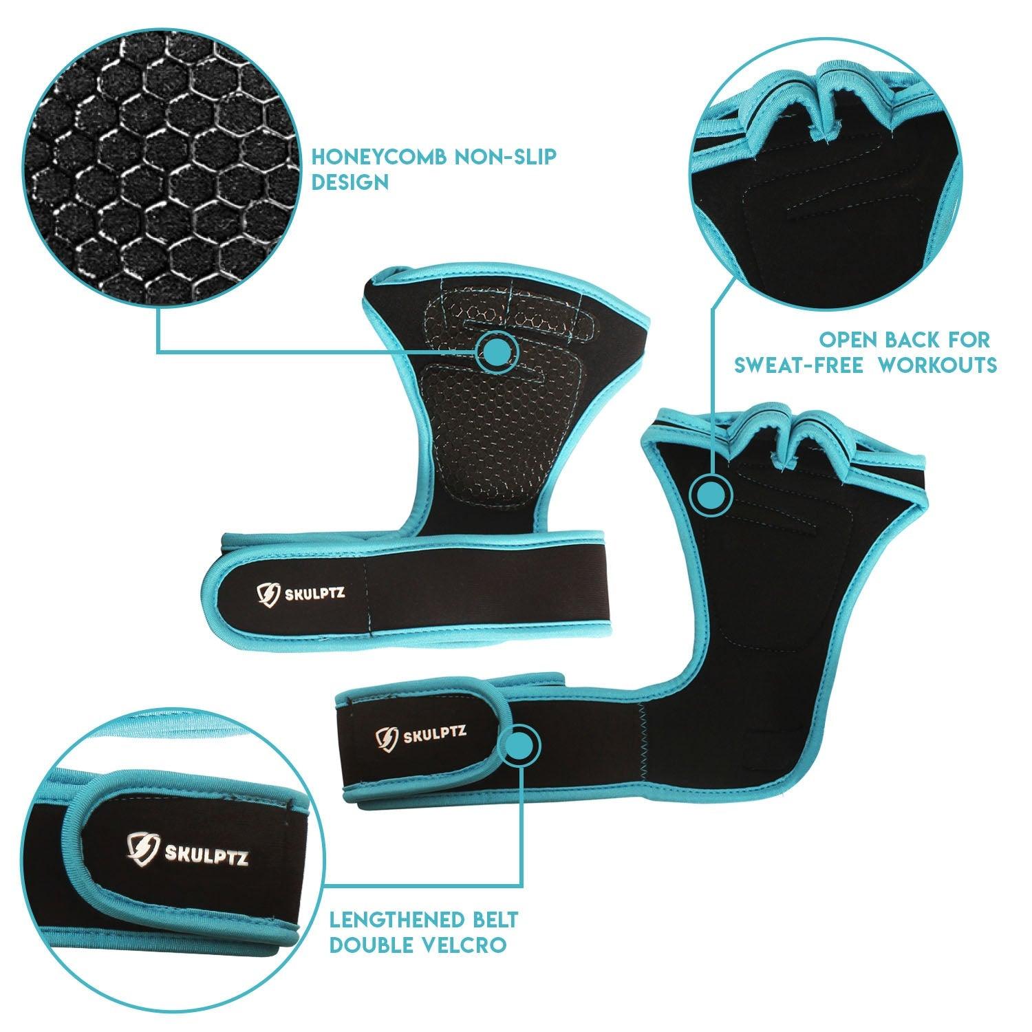 Alpha Series Gloves With Wrist Support BLUE (Free Size) - skulptz