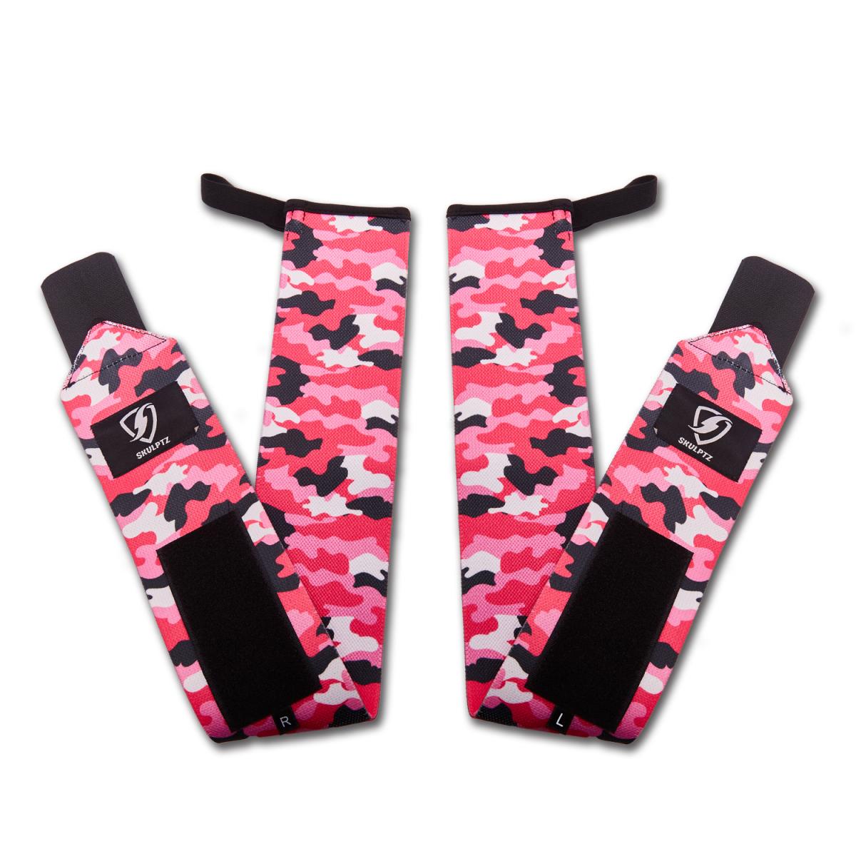 Camo Series Wrist Wraps 25 Inches Pink - skulptz