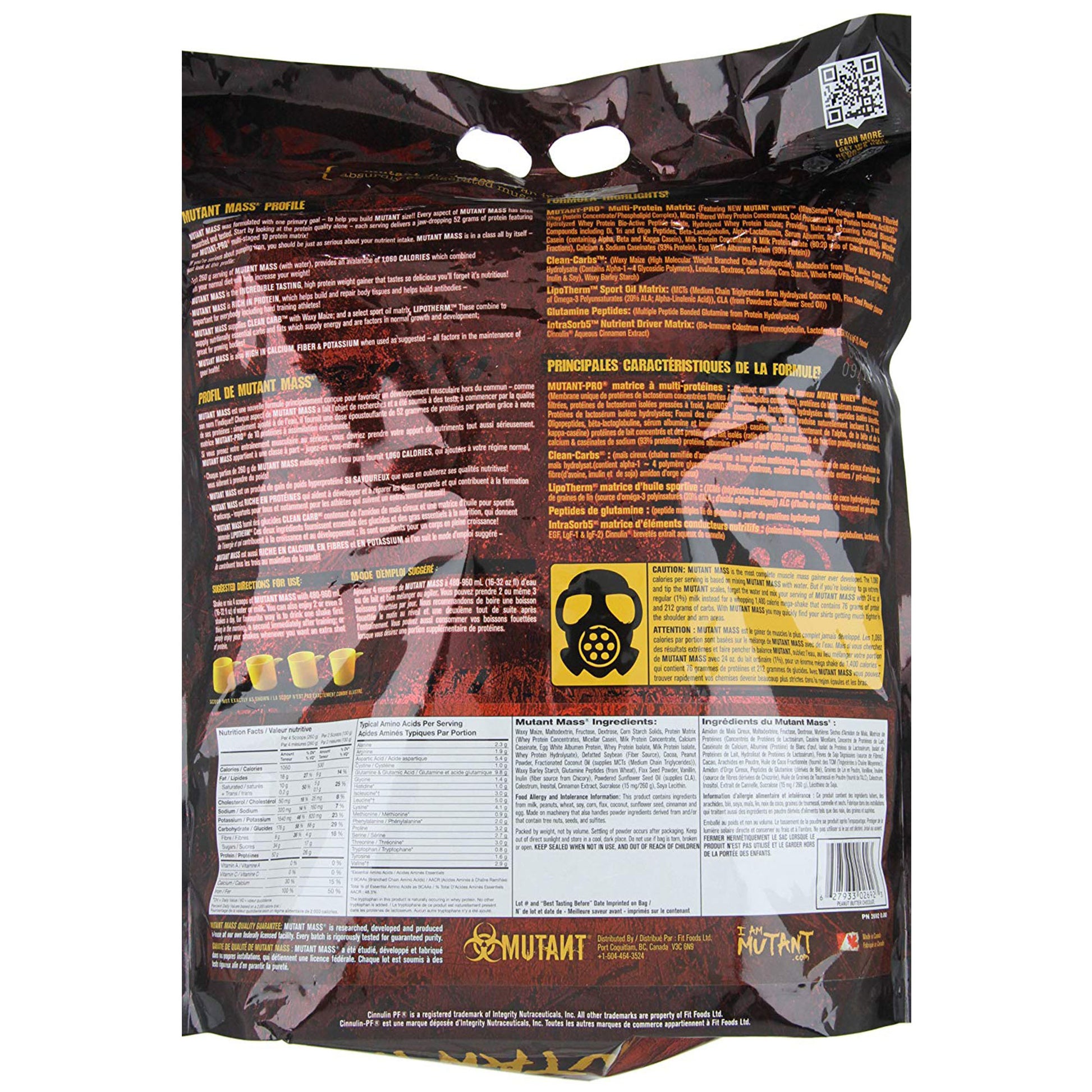 Mutant Muscle Mass Gainer 15 lb - skulptz