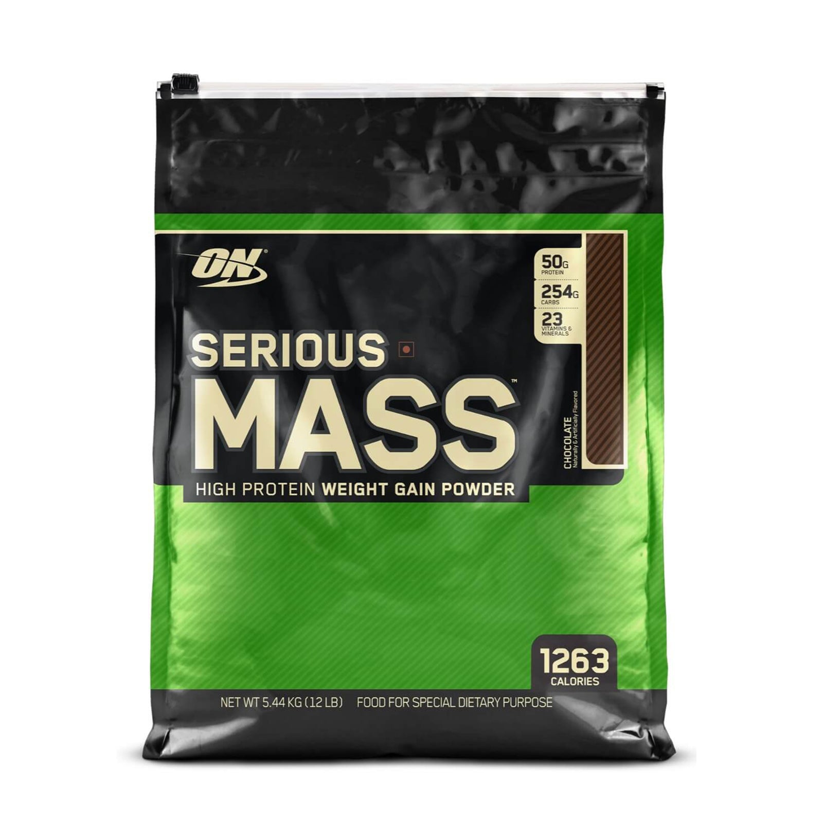 Optimum Nutrition (ON) Serious Mass Weight Gainer Powder 12 lb - skulptz
