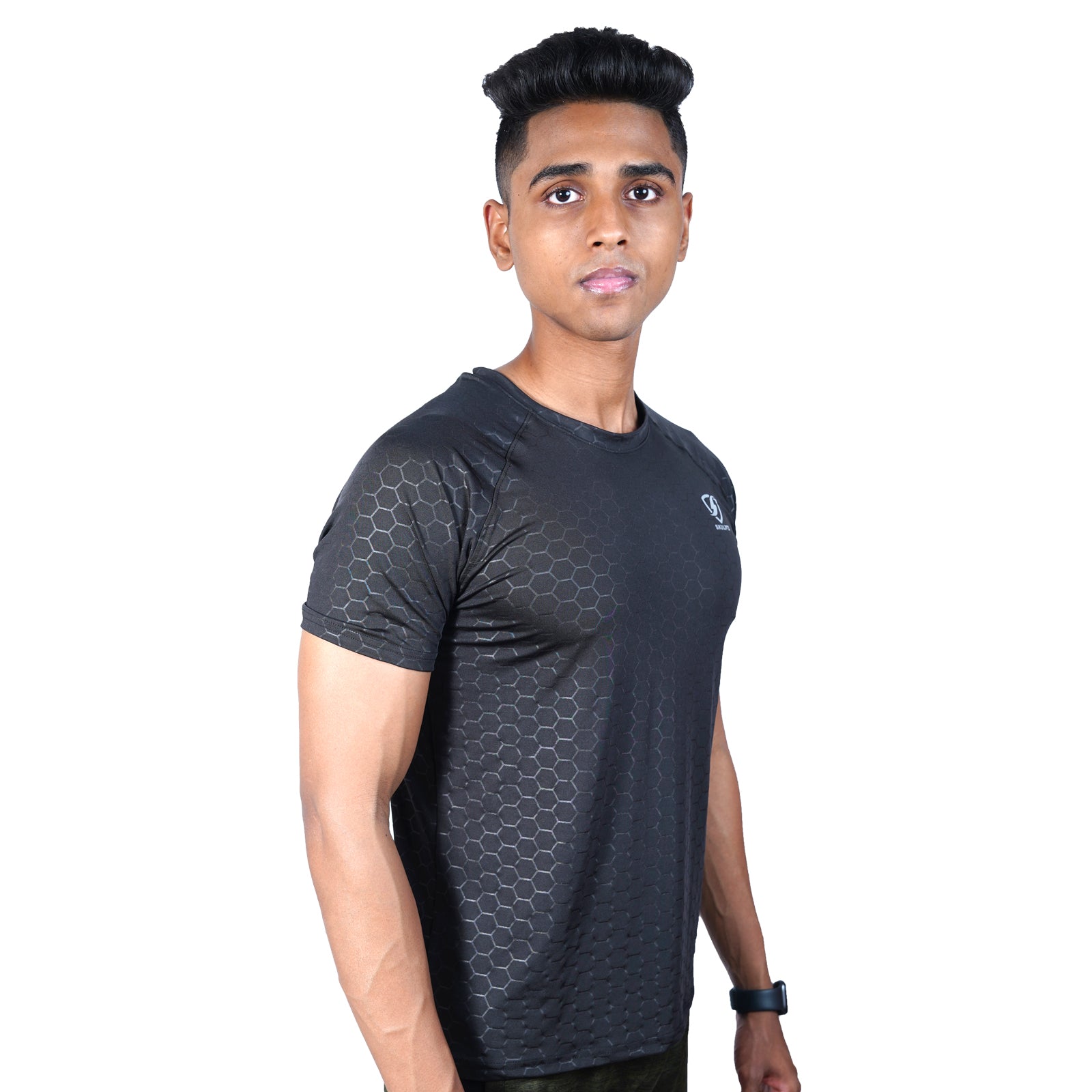 Mens Glow Tshirt (Black) - skulptz