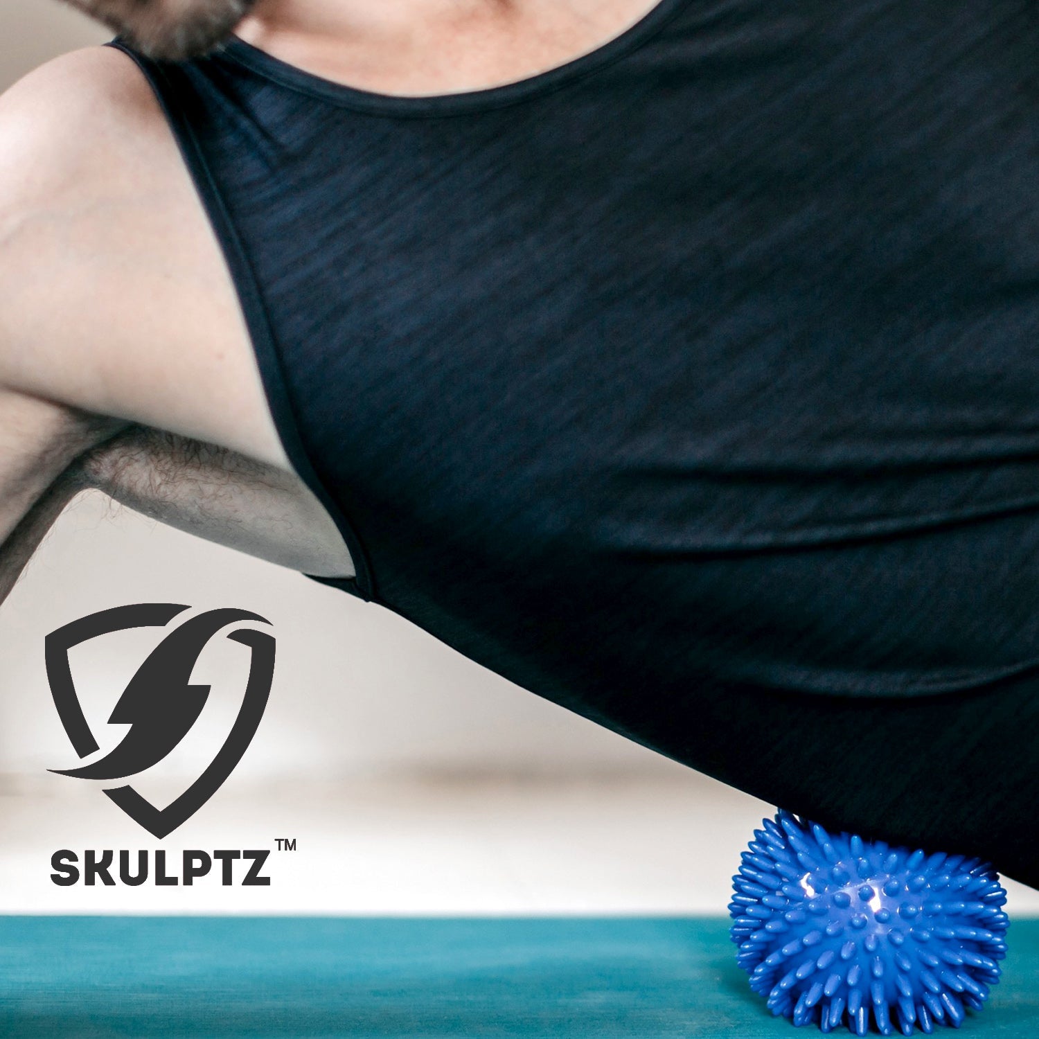 Spiky Trigger Point Massage Ball Blue - skulptz