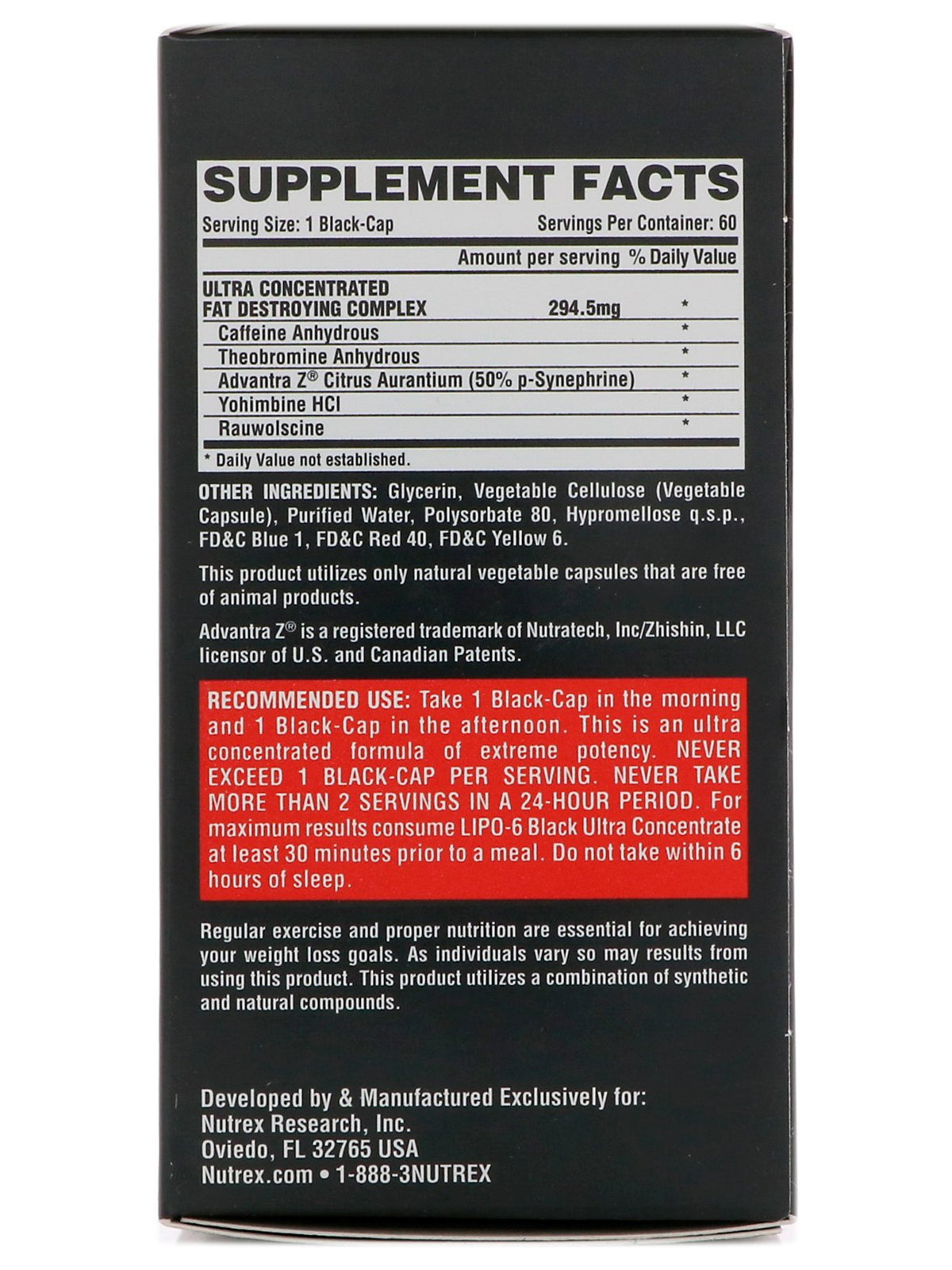 Nutrex Lipo-6 Black Ultra Concentrate - skulptz