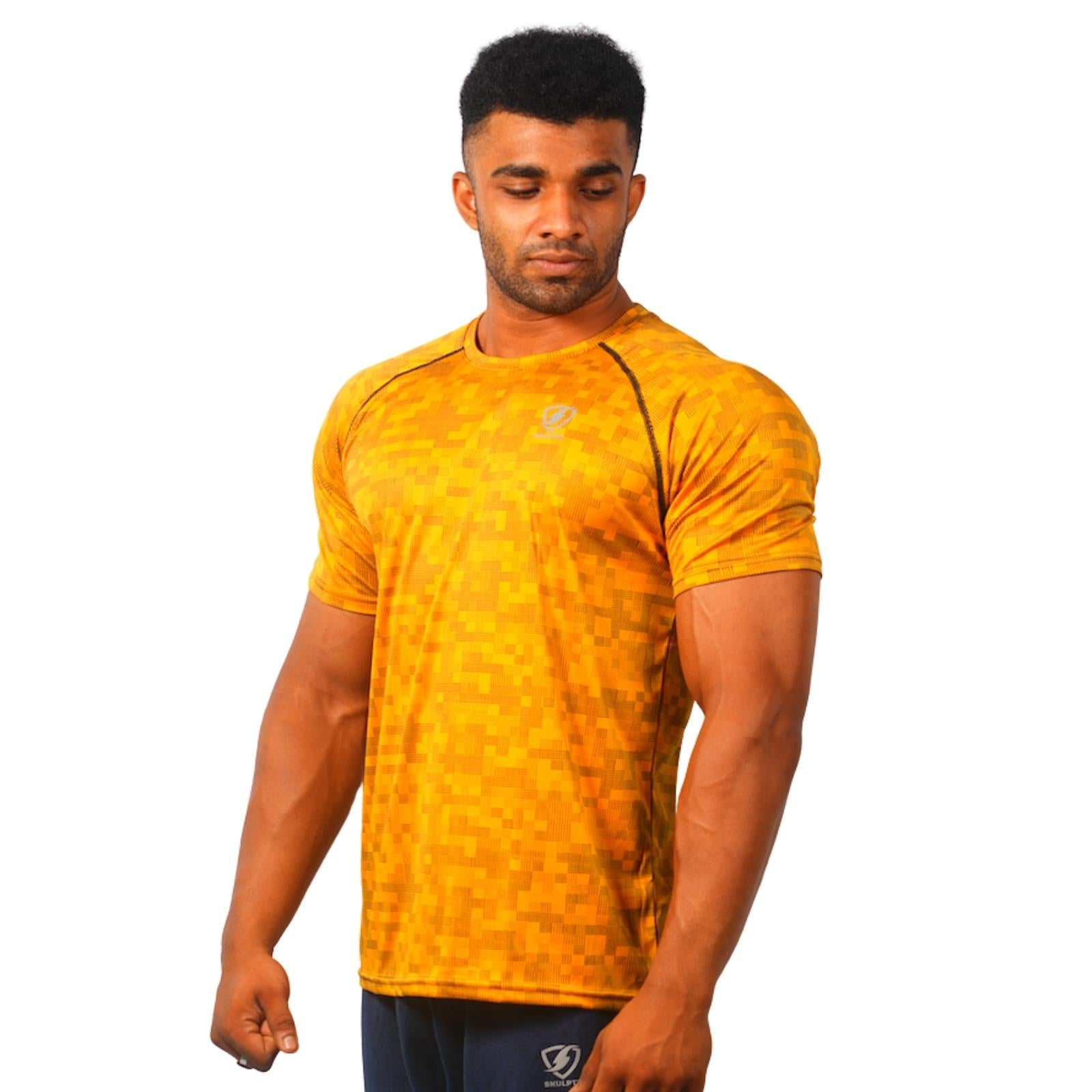 Mens Jacked Tshirt (Yellow) - skulptz