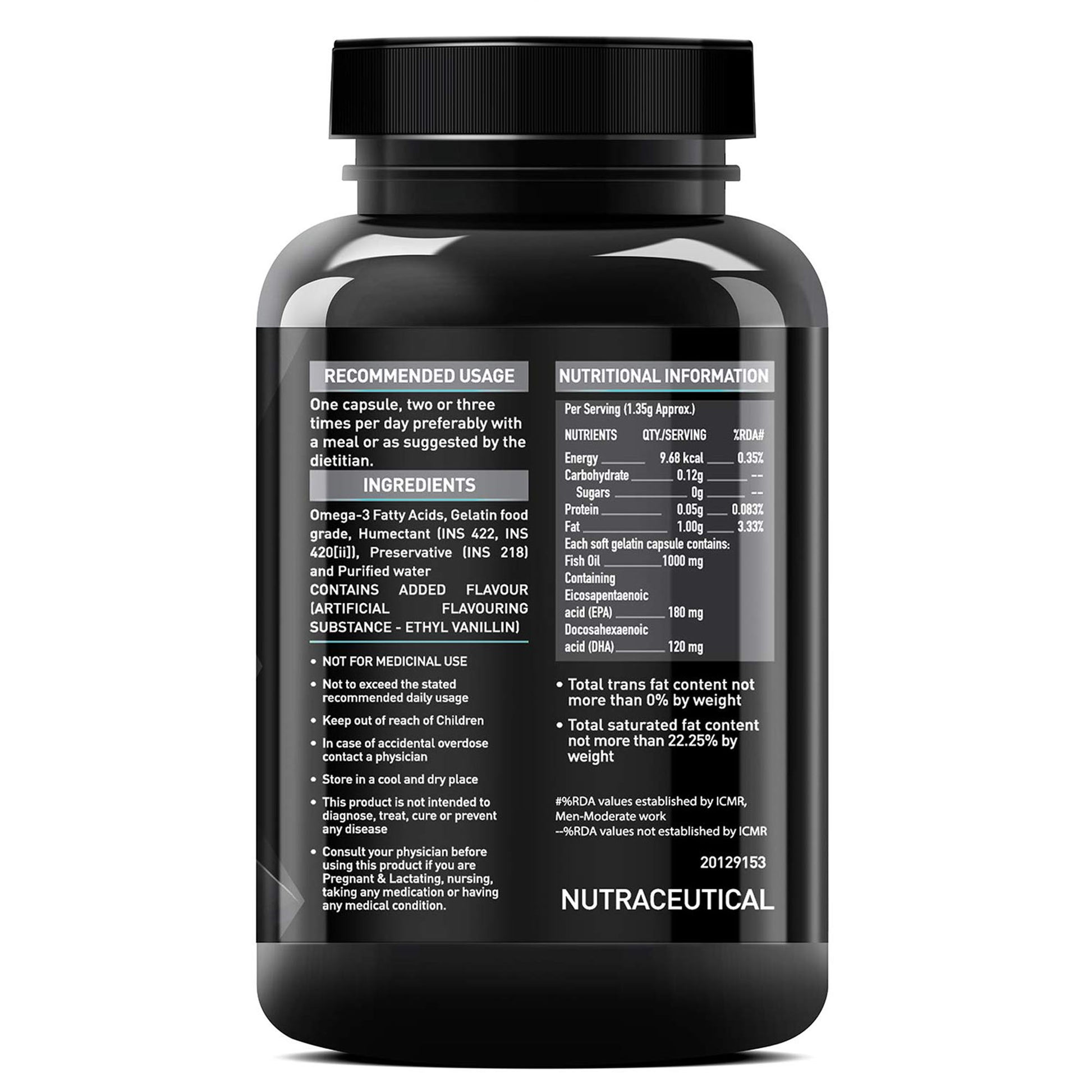 MuscleBlaze Fish Oil (90 softgels) - skulptz