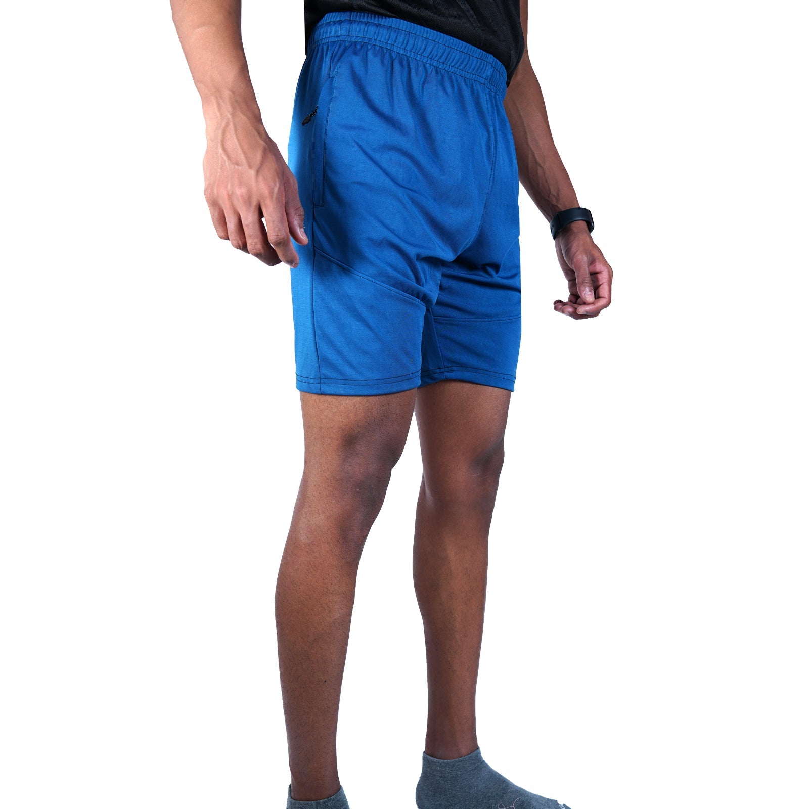 Mens Strech Shorts (Blue) - skulptz