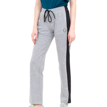 Womens Luxe Flared Track pants Grey