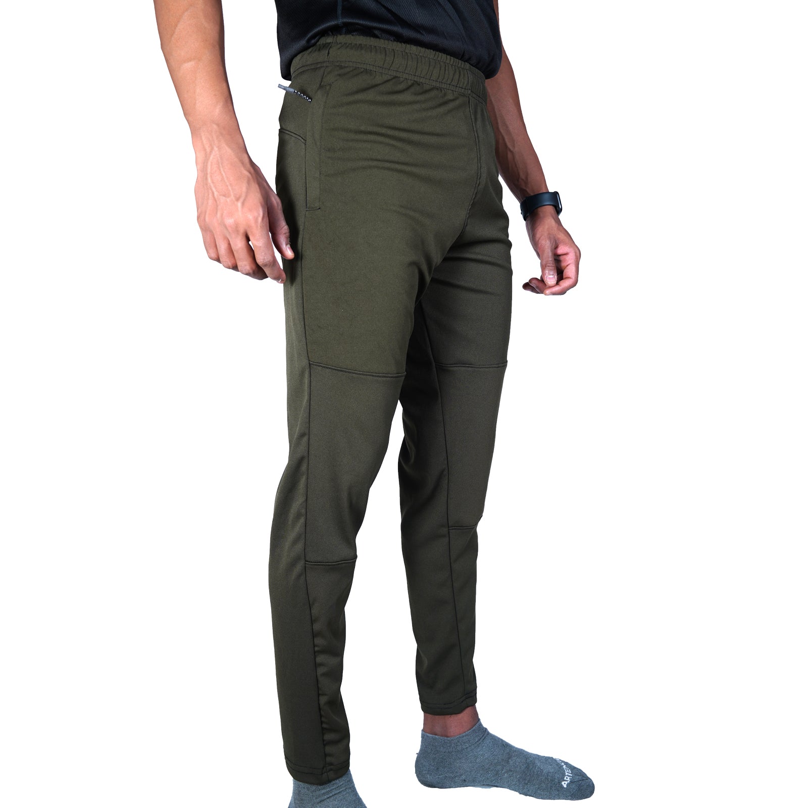 Buy Navy Stretch Pant For Men