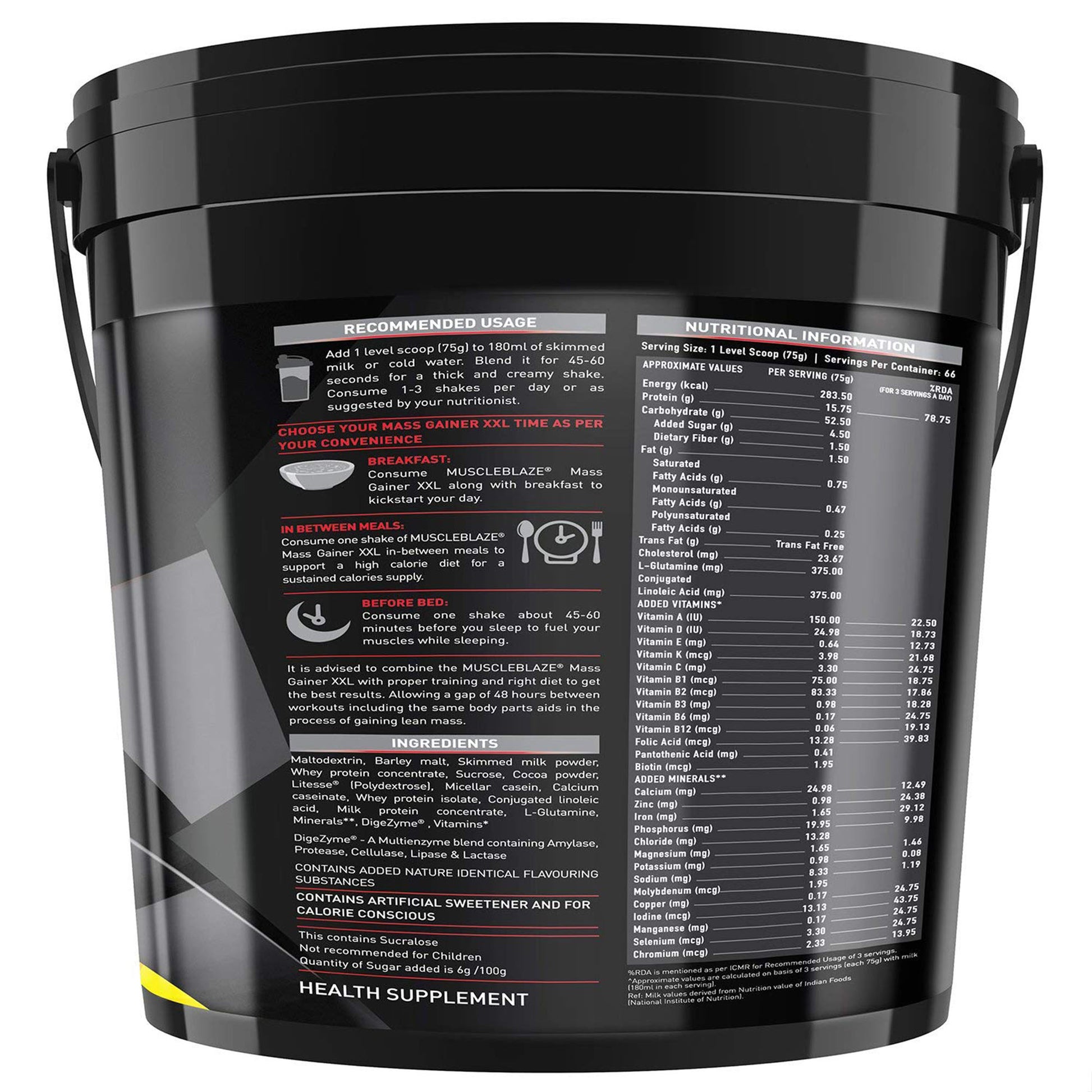 MuscleBlaze Mass Gainer xxl 5 kg - skulptz