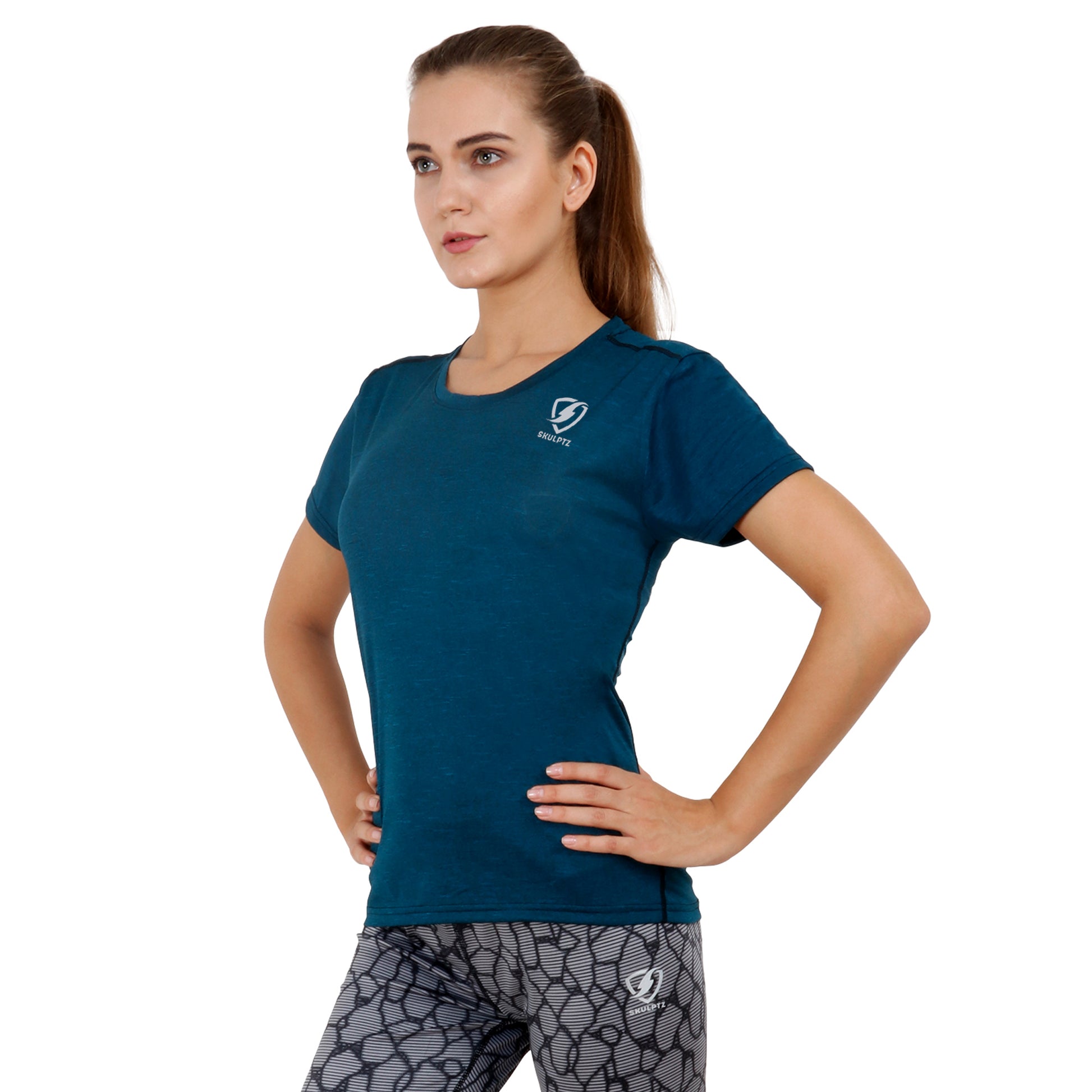Womens Ray Tshirt (Green) Loose Fit - skulptz