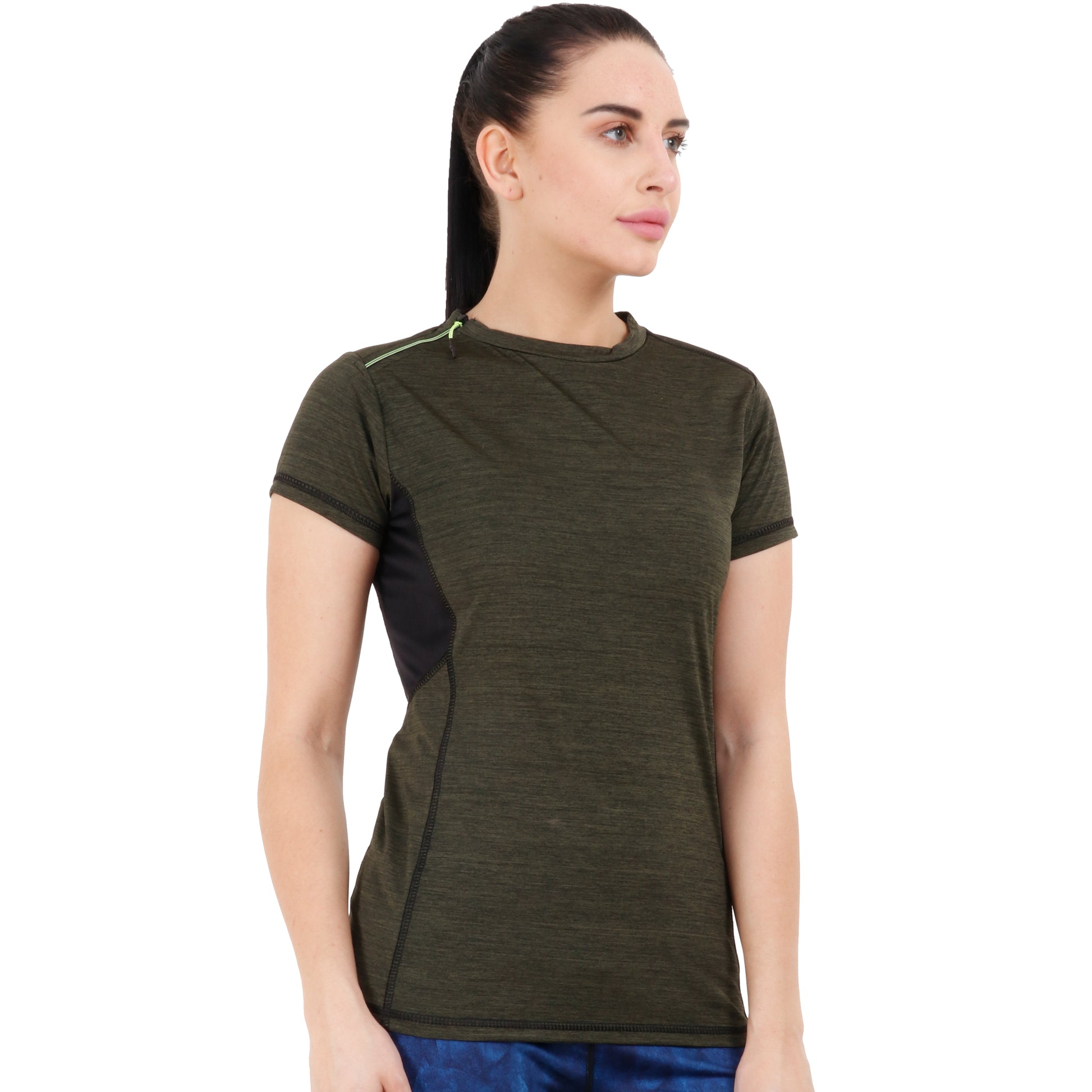 Womens Explore Tshirt (Olive) - skulptz