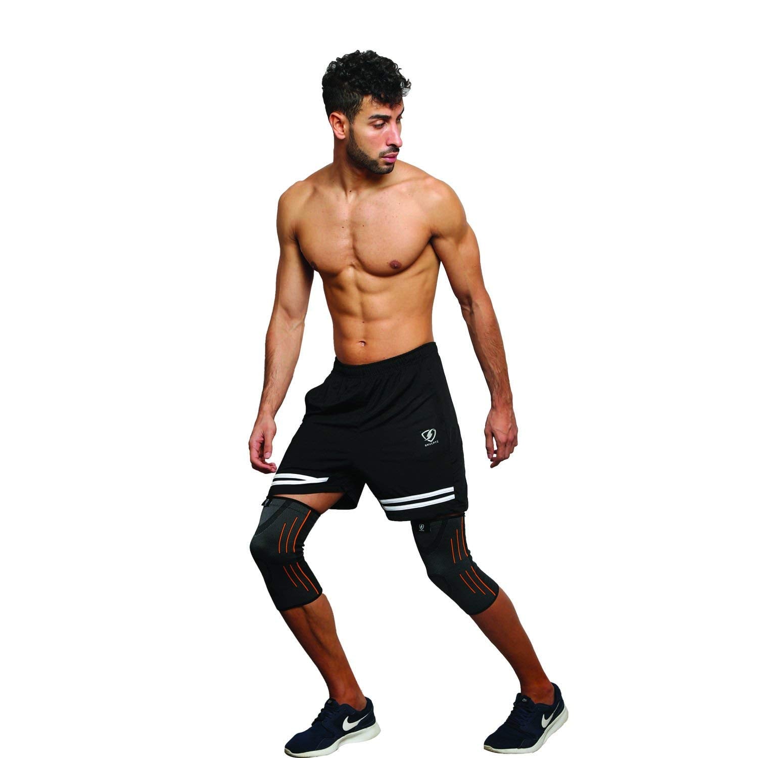 Saiyan Series Knee Compression Red - skulptz