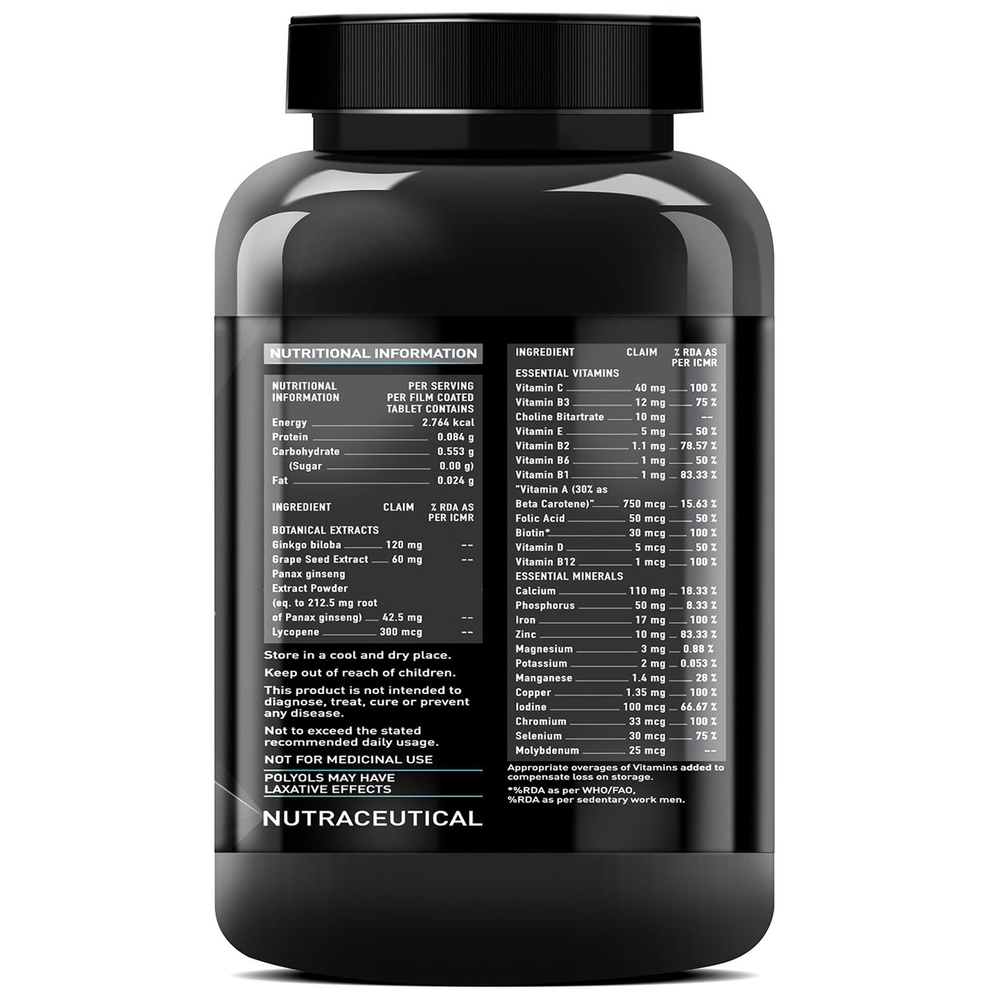 MuscleBlaze MB-Vite Multi Vitamins 120 - skulptz