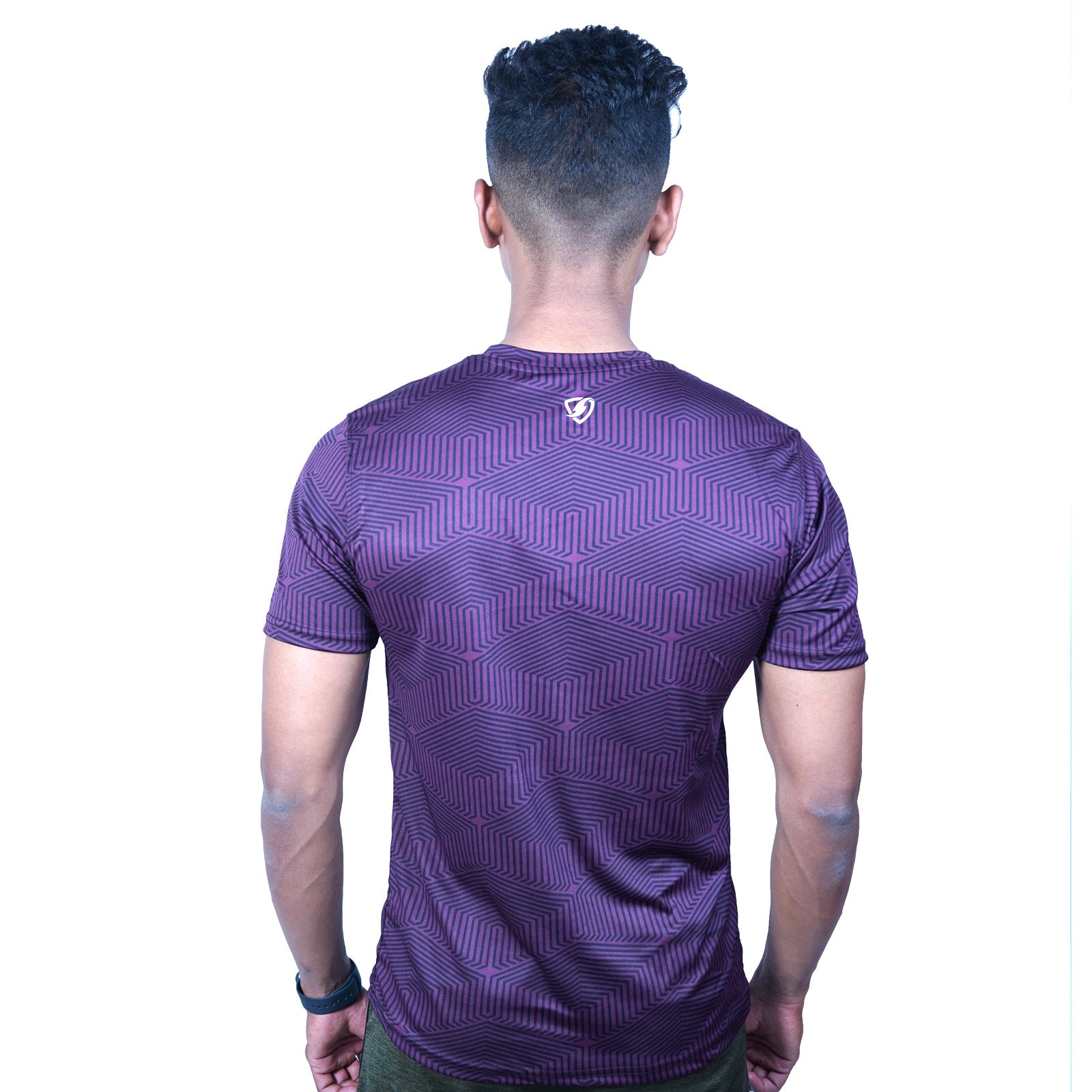 Mens Hexa Tshirt (Maroon) - skulptz