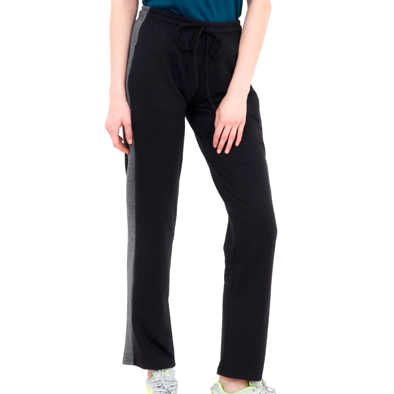 Womens Luxe Track pants Black - skulptz
