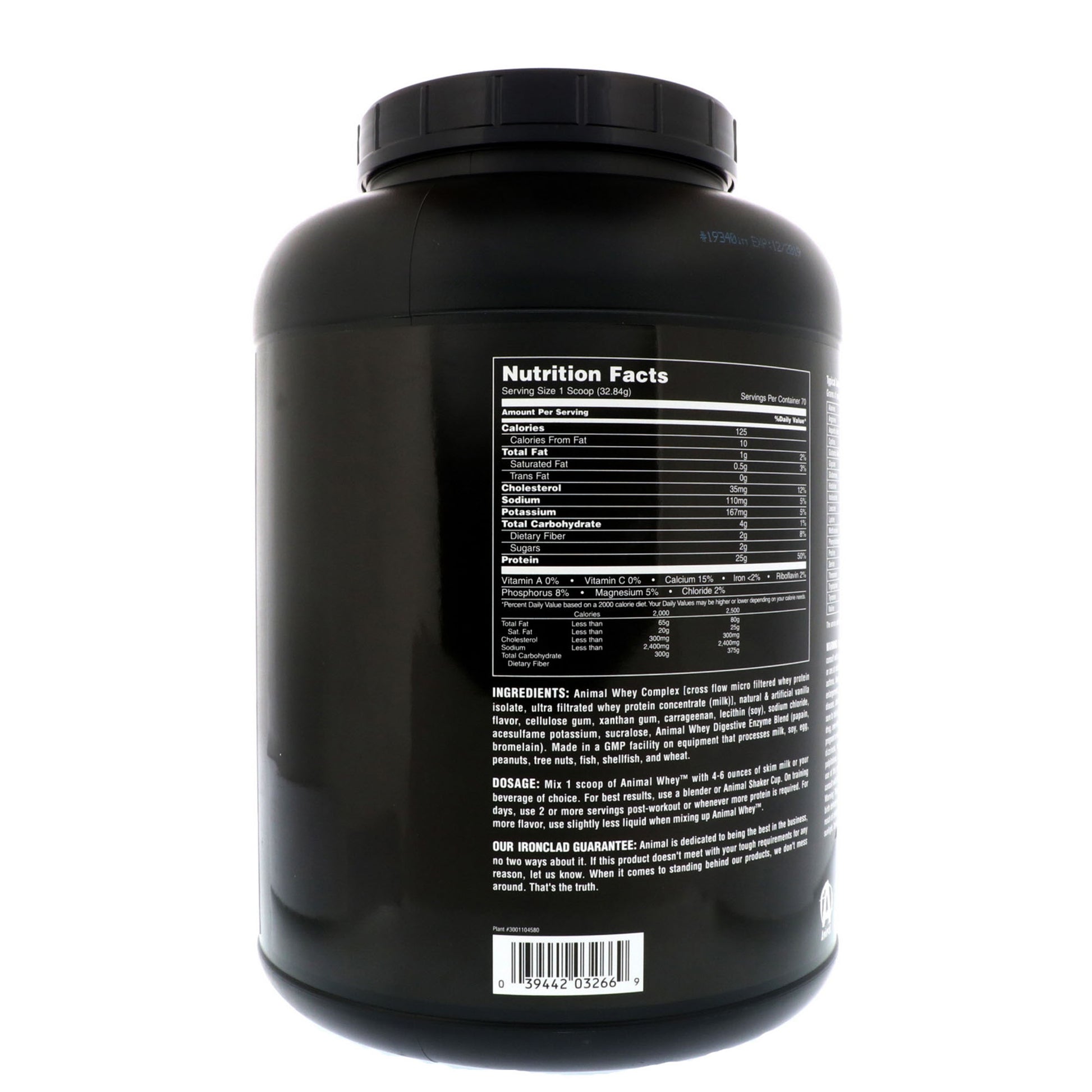 Universal Nutrition Animal Whey Protein 5 lb - skulptz