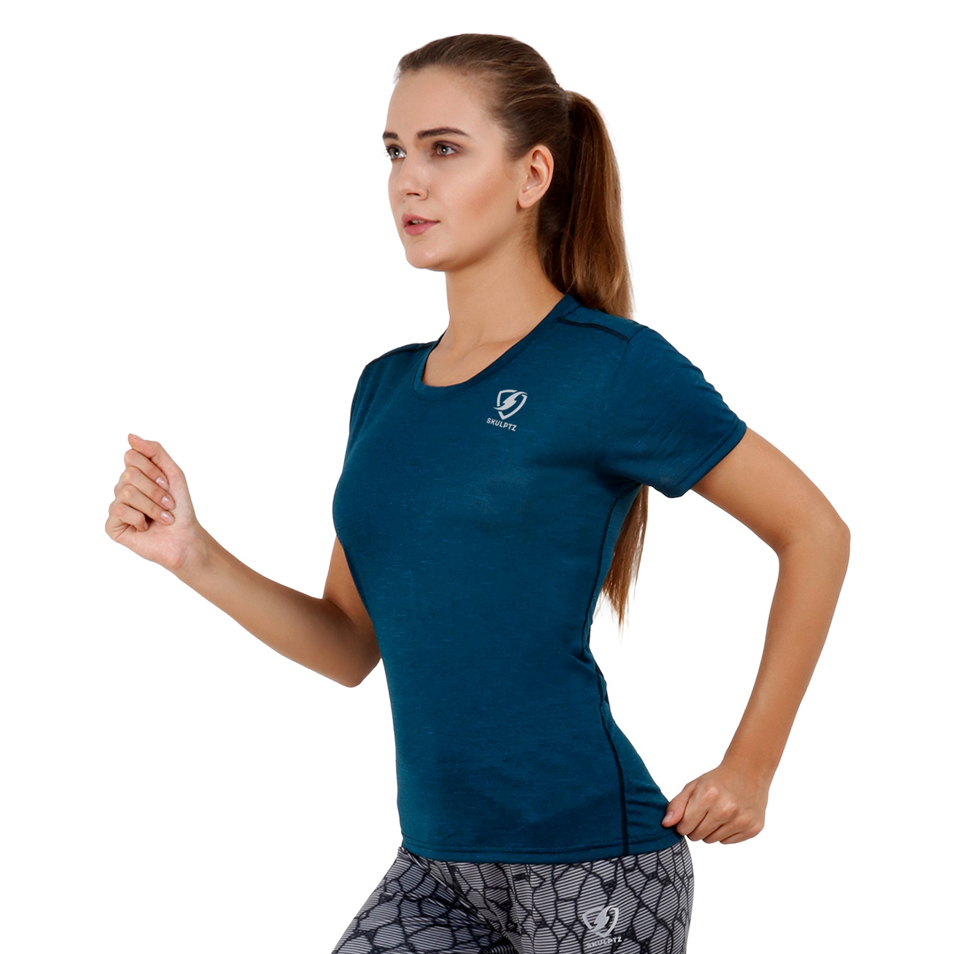 Womens Ray Tshirt (Green) Loose Fit - skulptz