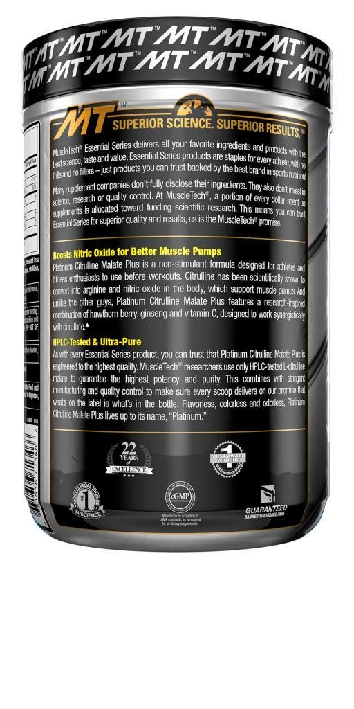 MuscleTech Platinum Citrulline Malate 492G - skulptz