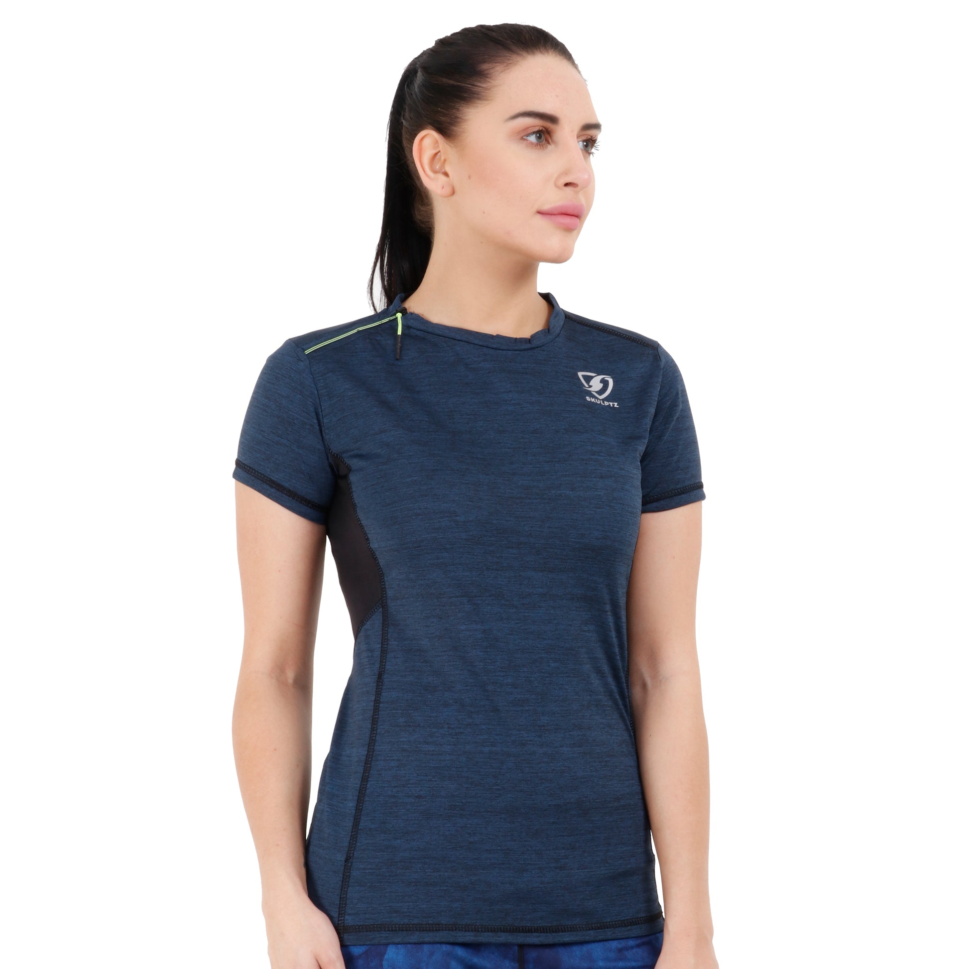 Womens Explore Tshirt (Dark Blue) - skulptz