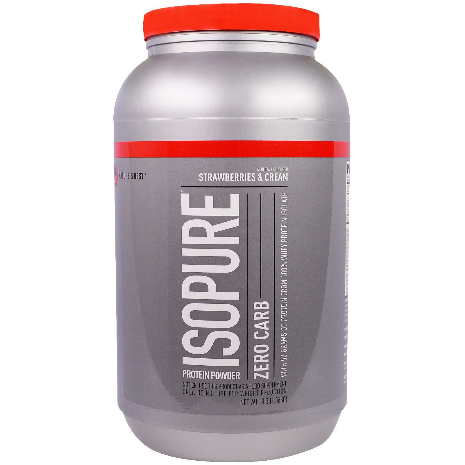 Isopure Zero Carb 100% Whey Protein Isolate Powder 3 lb - skulptz