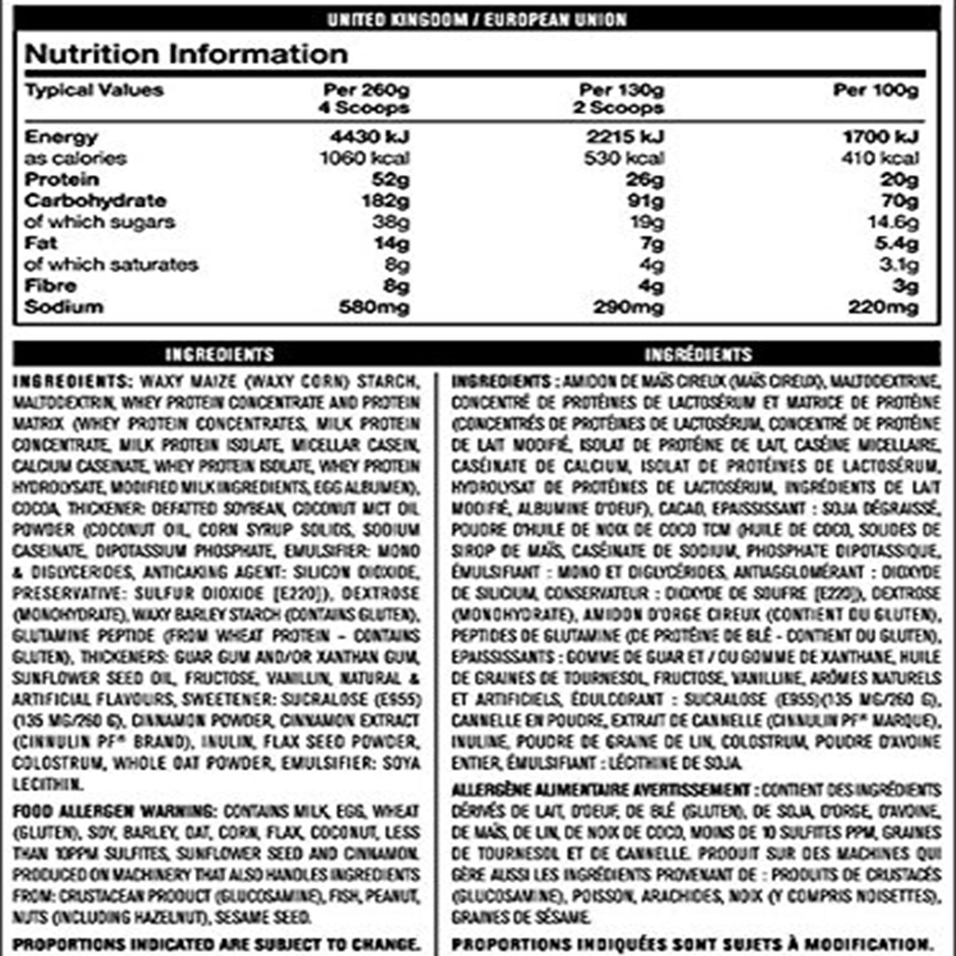 Mutant Muscle Mass Gainer 5 lb - skulptz